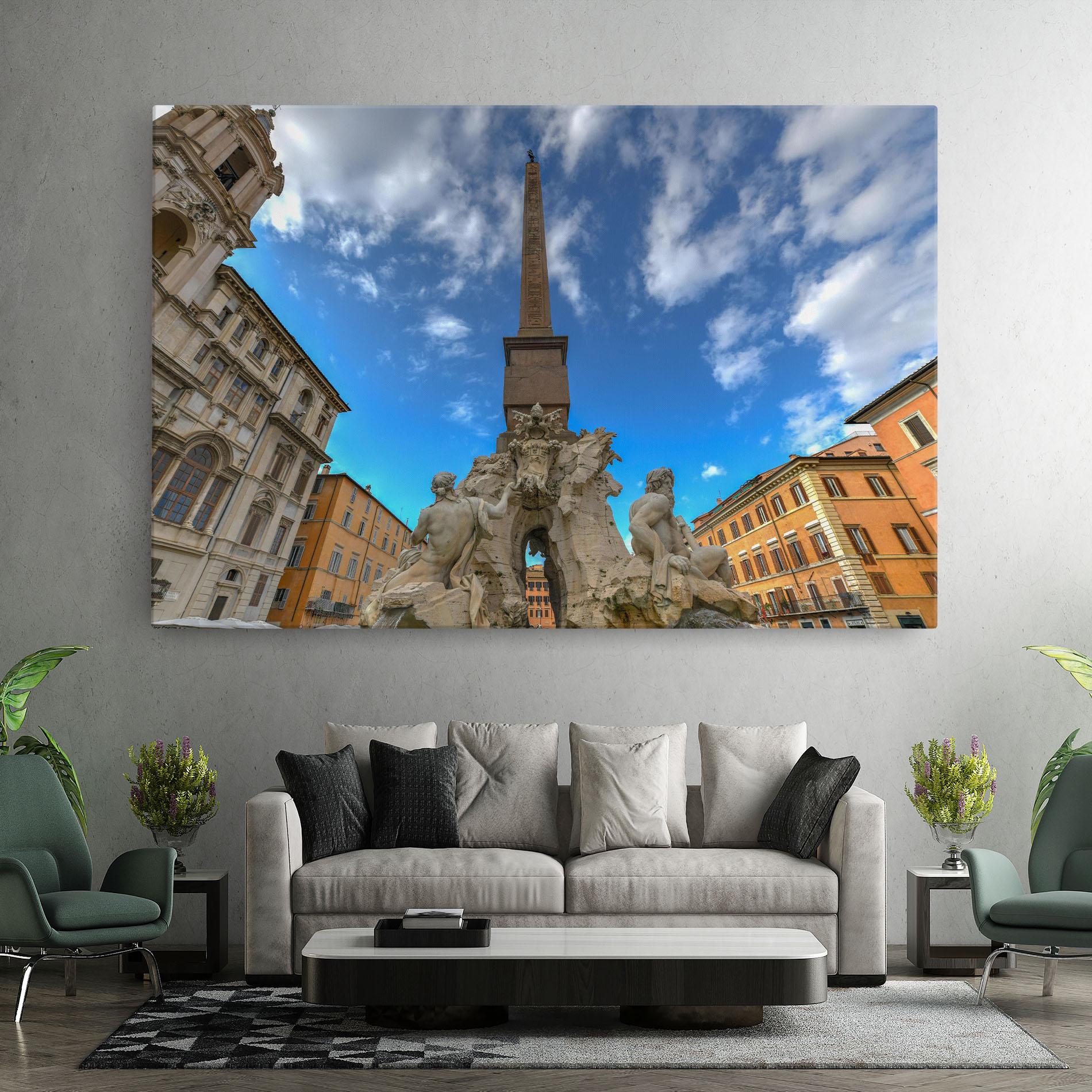 Tablou Canvas Piazza Navona Italy mockup 7