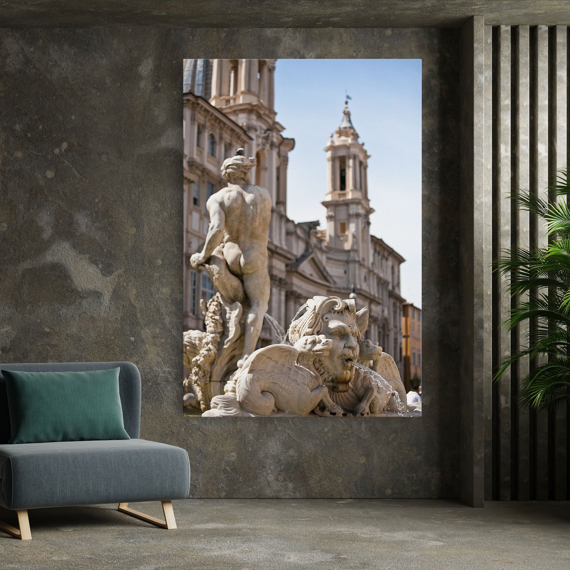 Baroque Statue Italy mockup 7