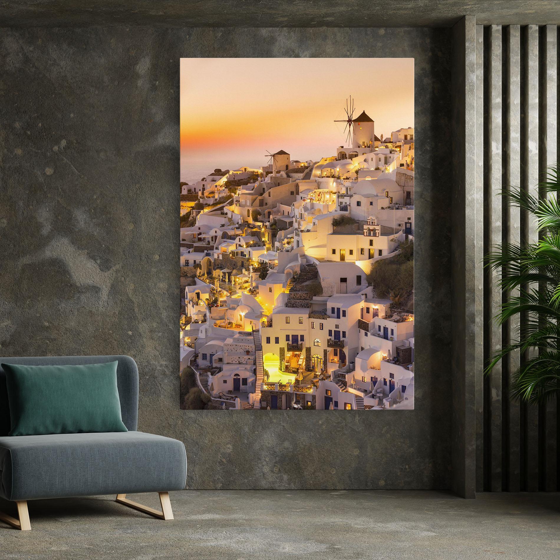 Tablou Canvas Santorini Greece mockup 7