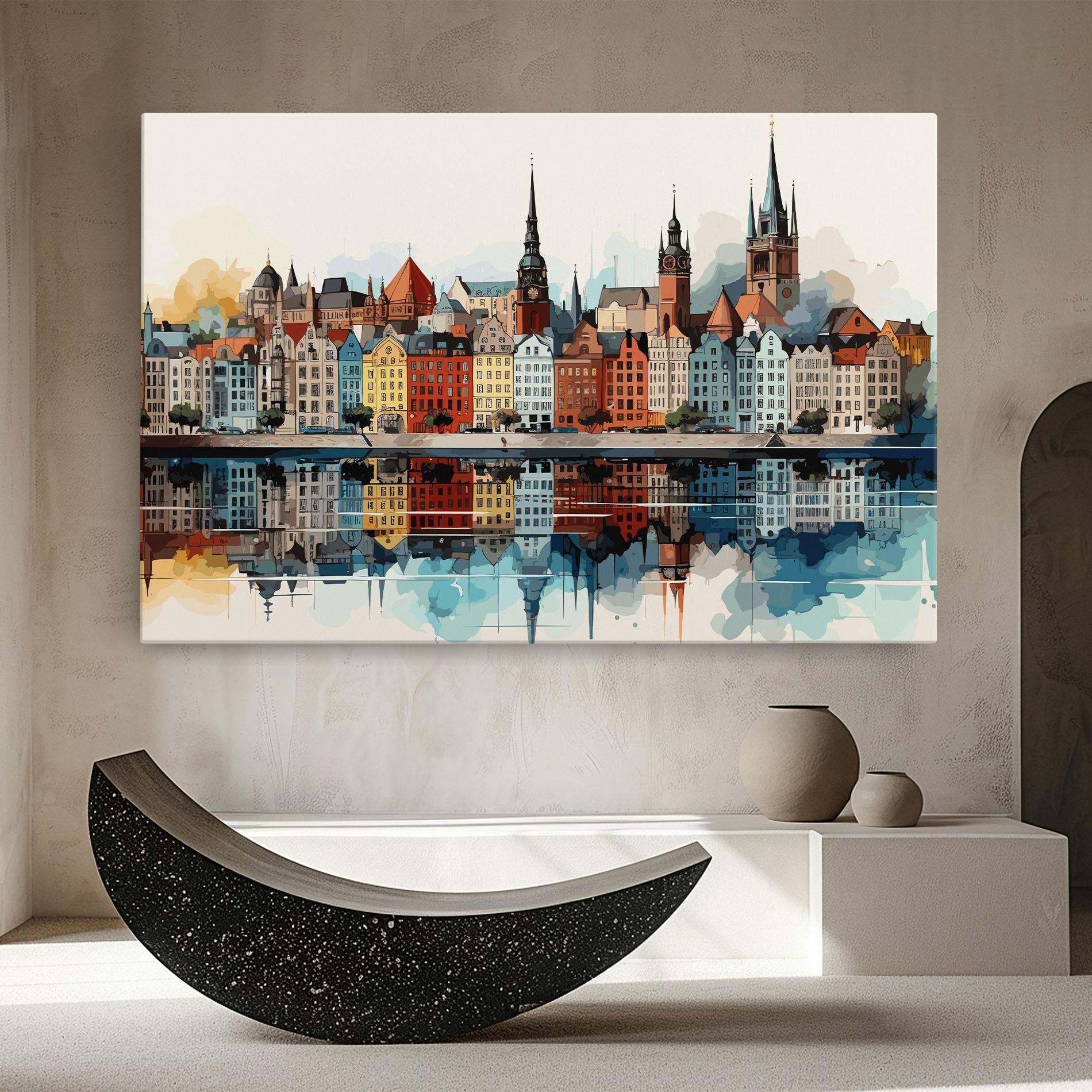 Tablou Canvas German Buildings mockup 8