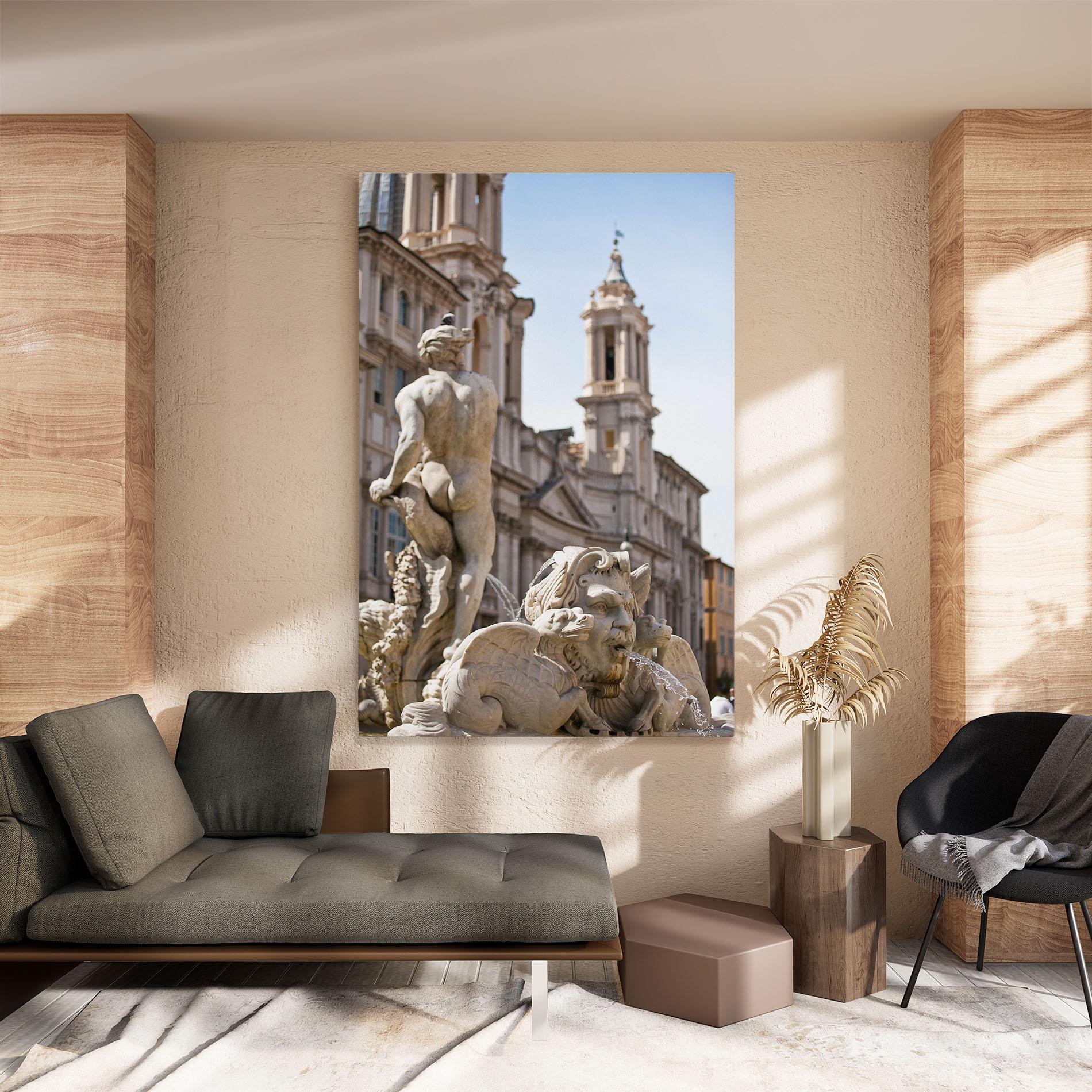 Tablou Canvas Baroque Statue Italy mockup 8