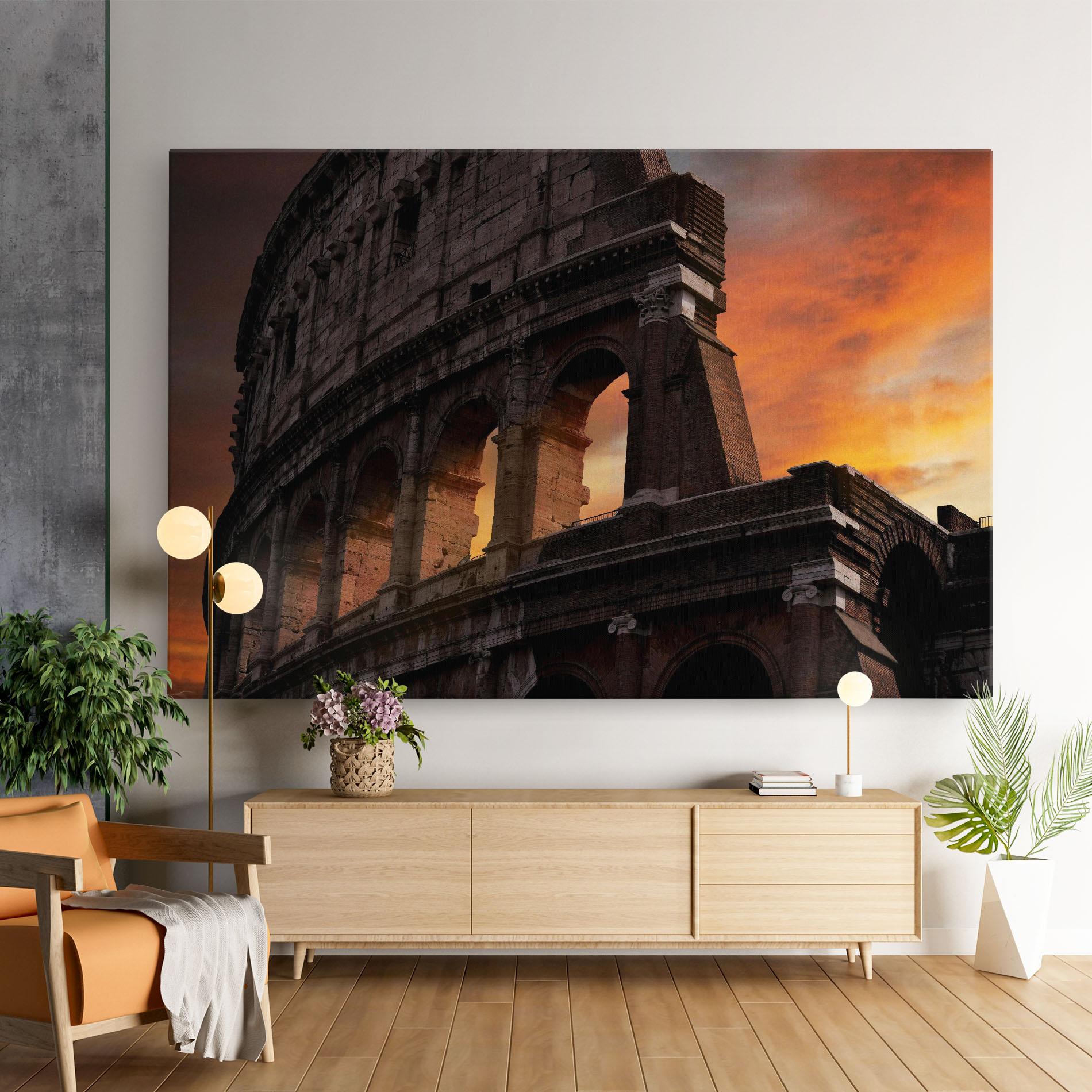 Tablou Canvas Colosseum Sunset mockup 9