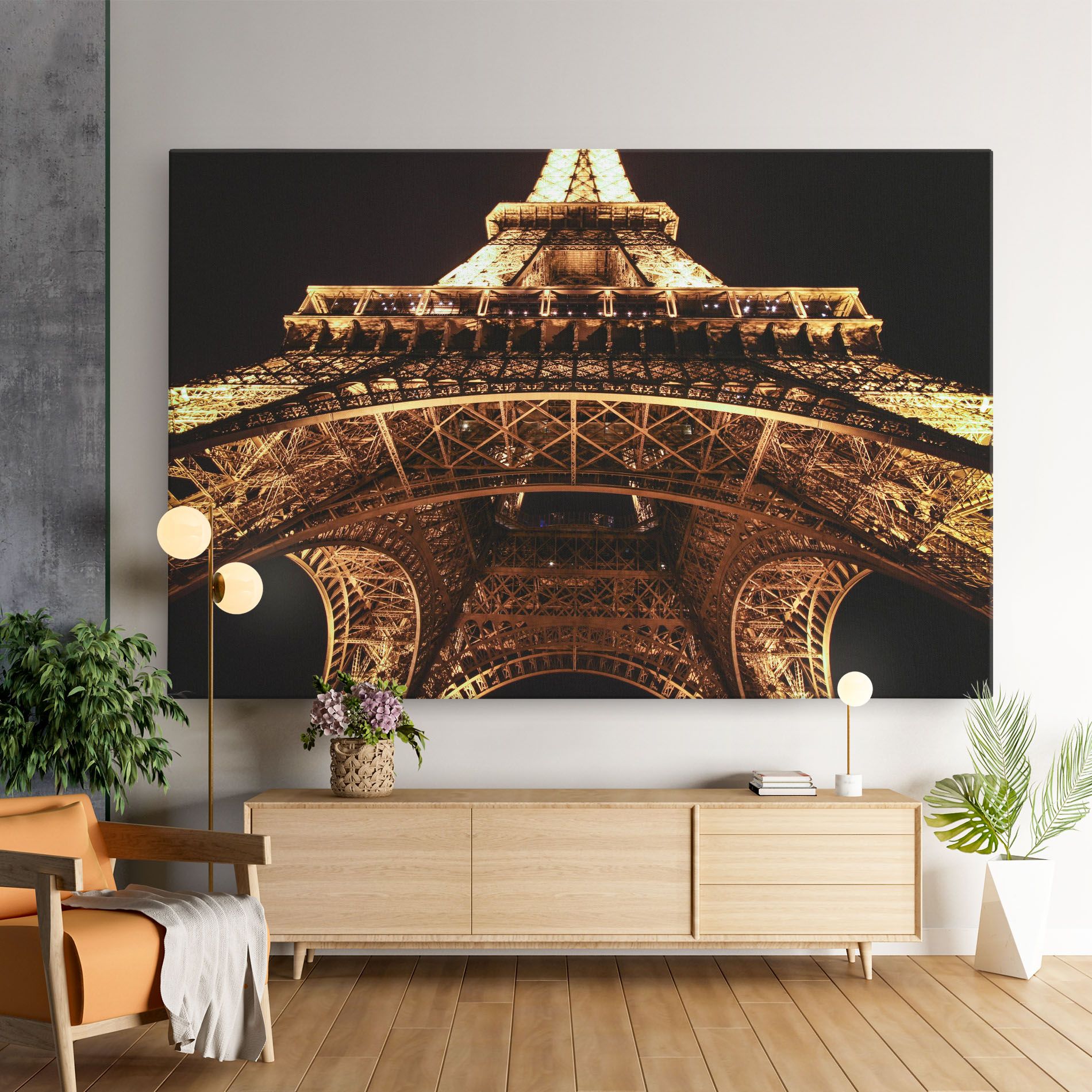 Eiffel Tower At Night mockup 9