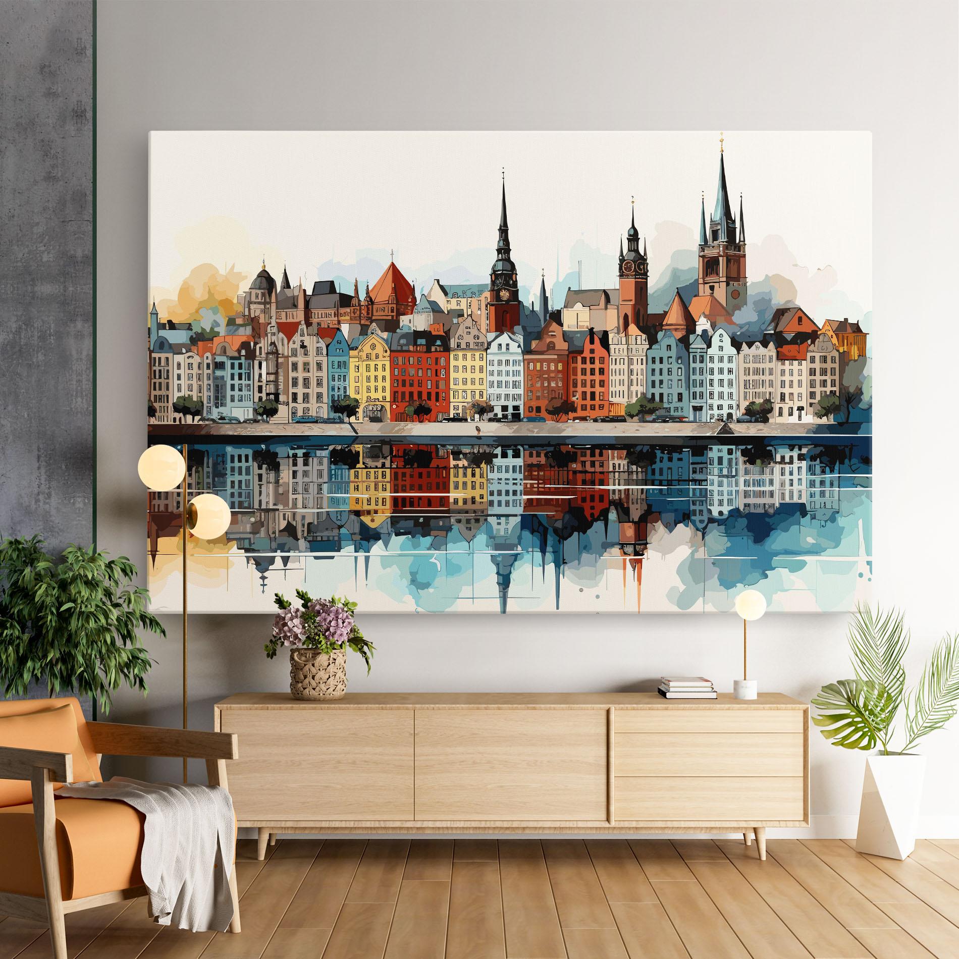 Tablou Canvas German Buildings mockup 9