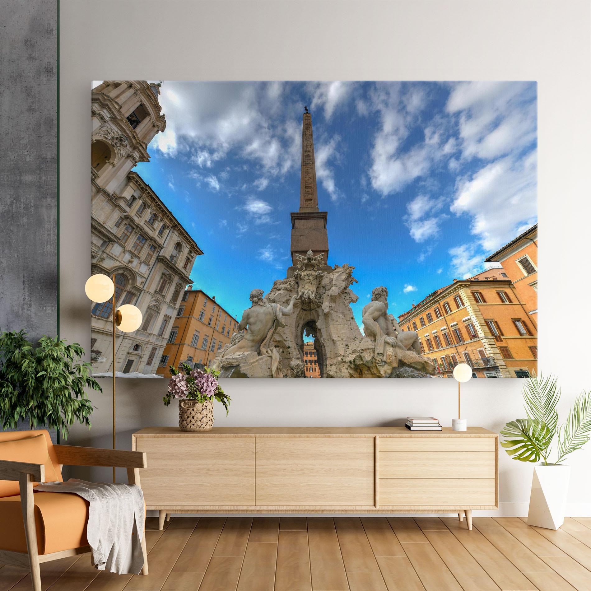 Tablou Canvas Piazza Navona Italy mockup 9