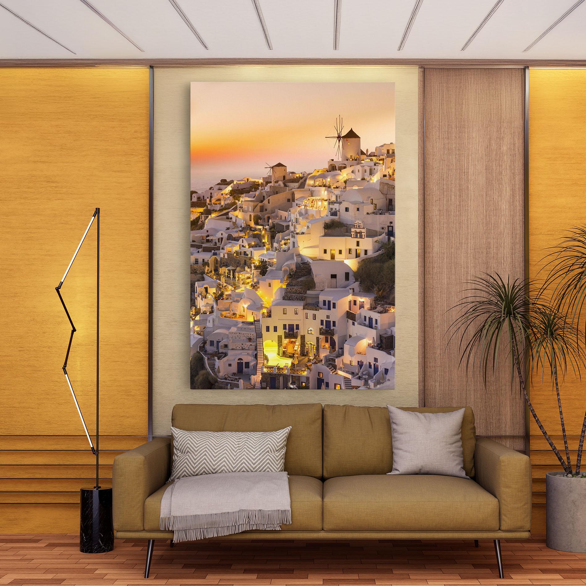 Tablou Canvas Santorini Greece mockup 9