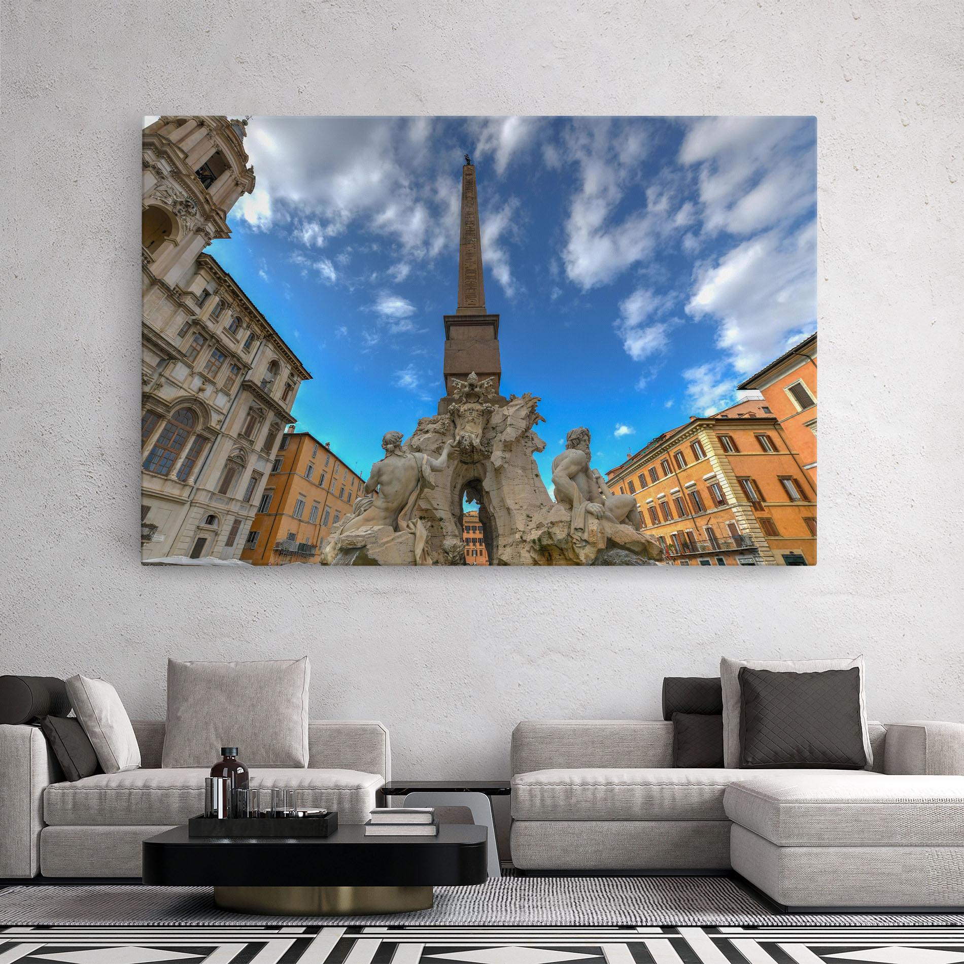 Tablou Canvas Piazza Navona Italy mockup 2