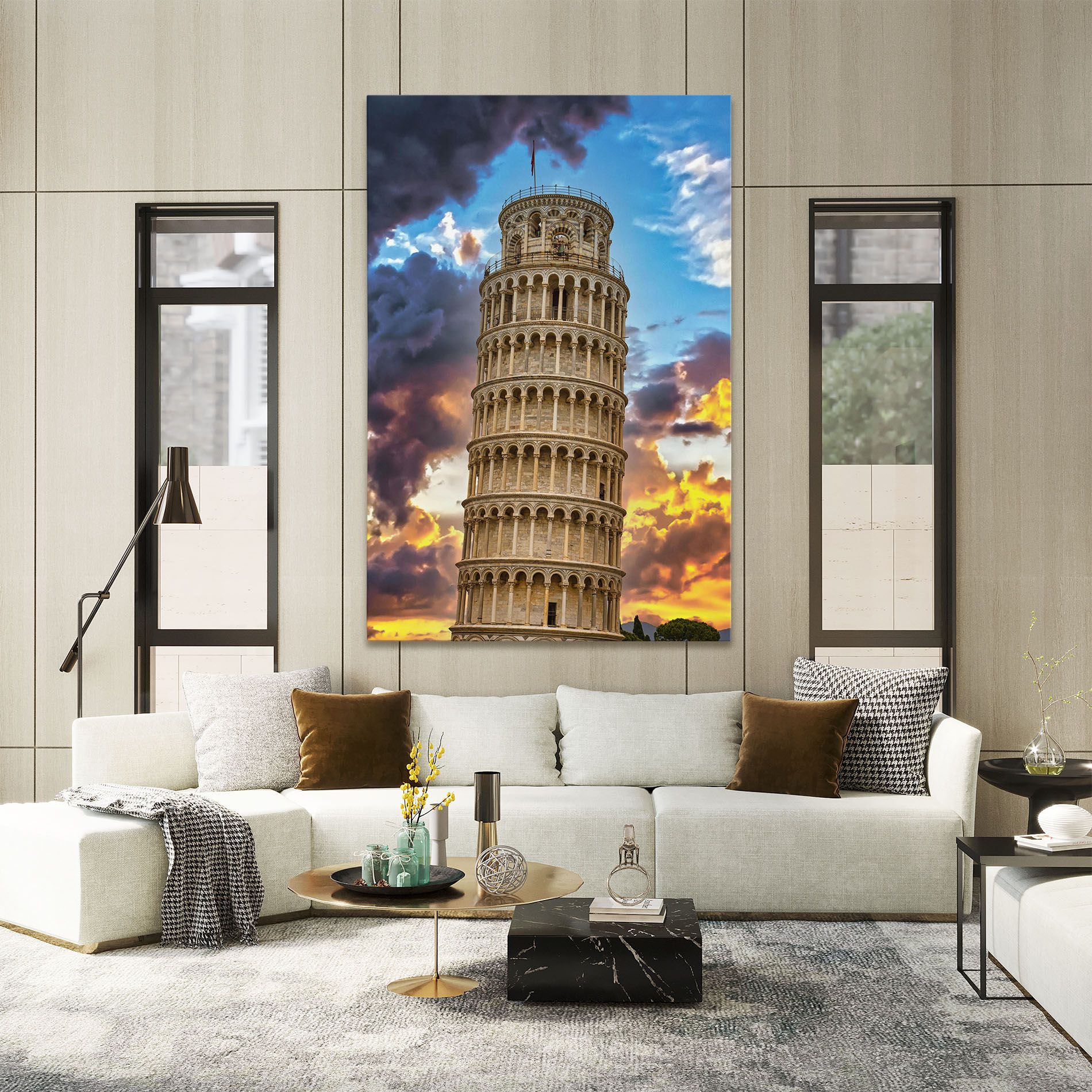 Tower Of Pisa Sunset mockup 2