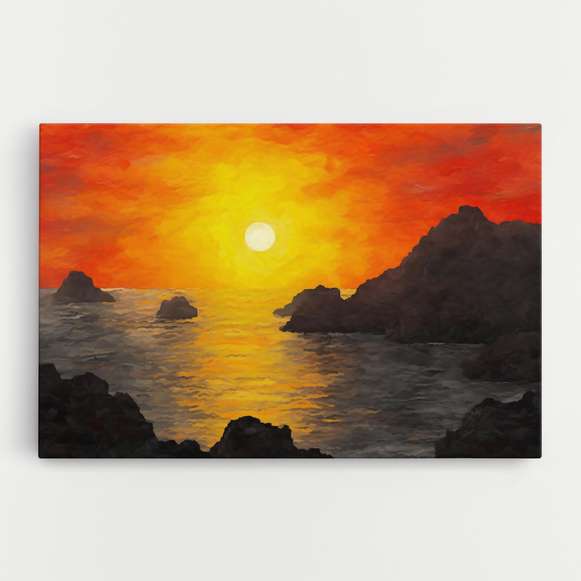 Mountains Rocks Painting mockup 0