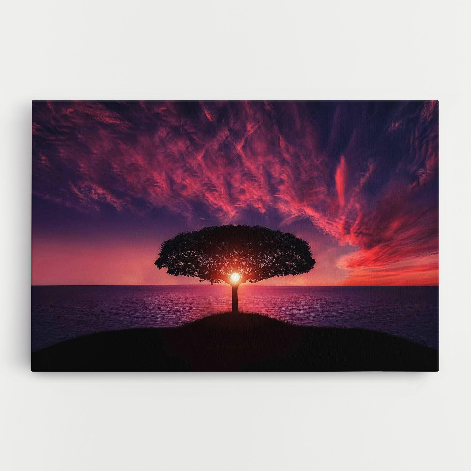 Tablou Canvas Sun Tree mockup 0