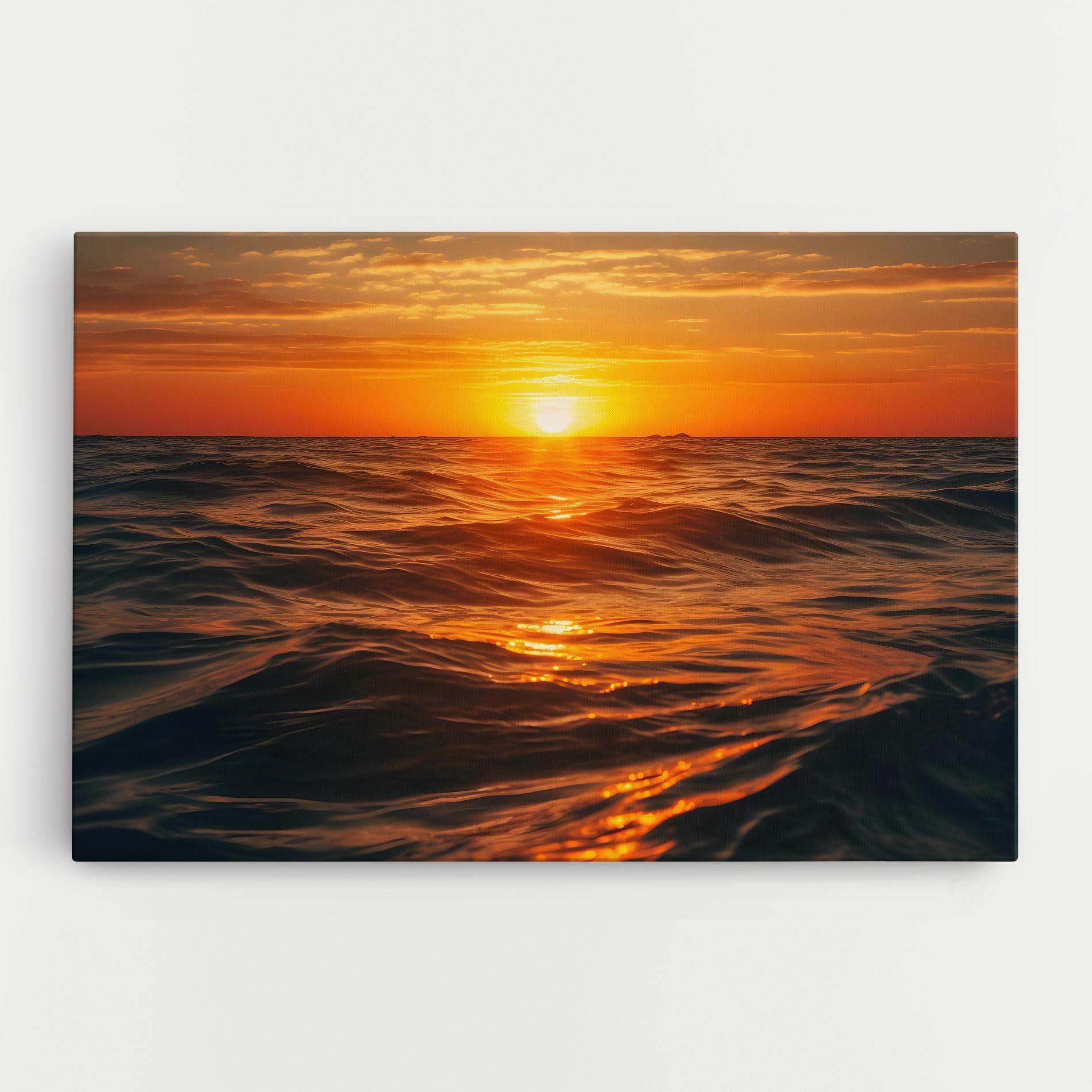 Tablou Canvas Waves During Sunset mockup 0