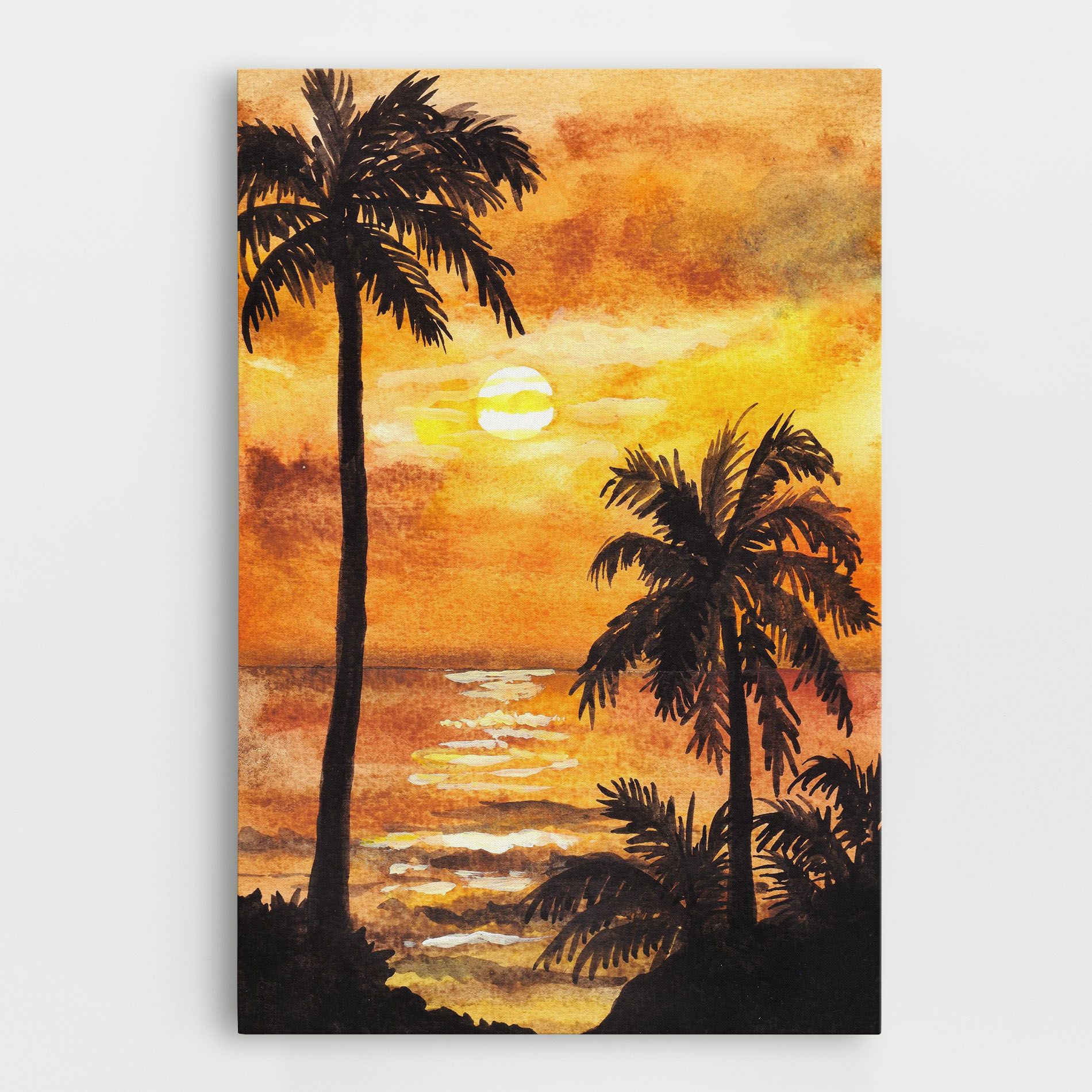 Watercolor Painting Sunrise mockup 0