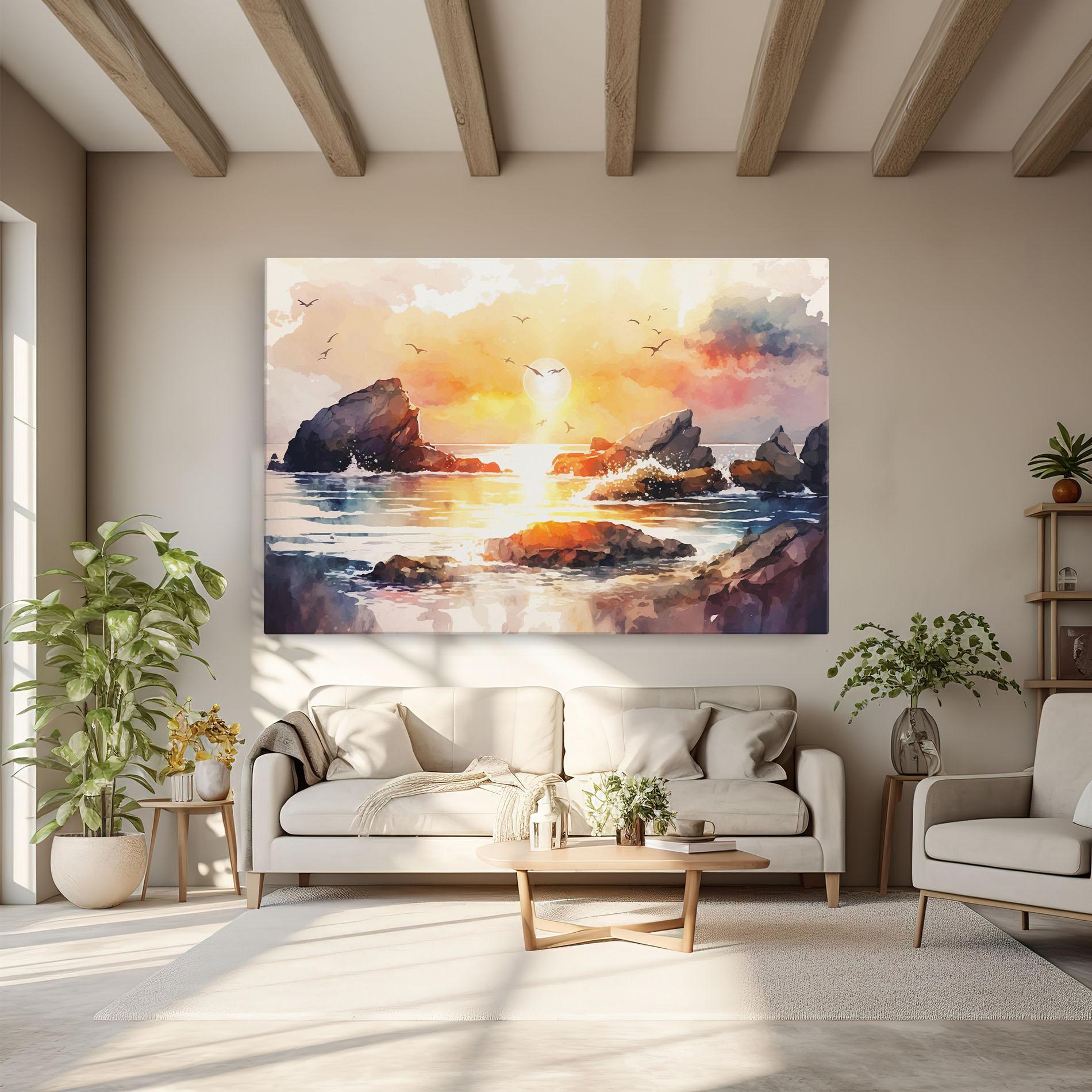 Tablou Canvas Pretty Pastel Sunset mockup 6