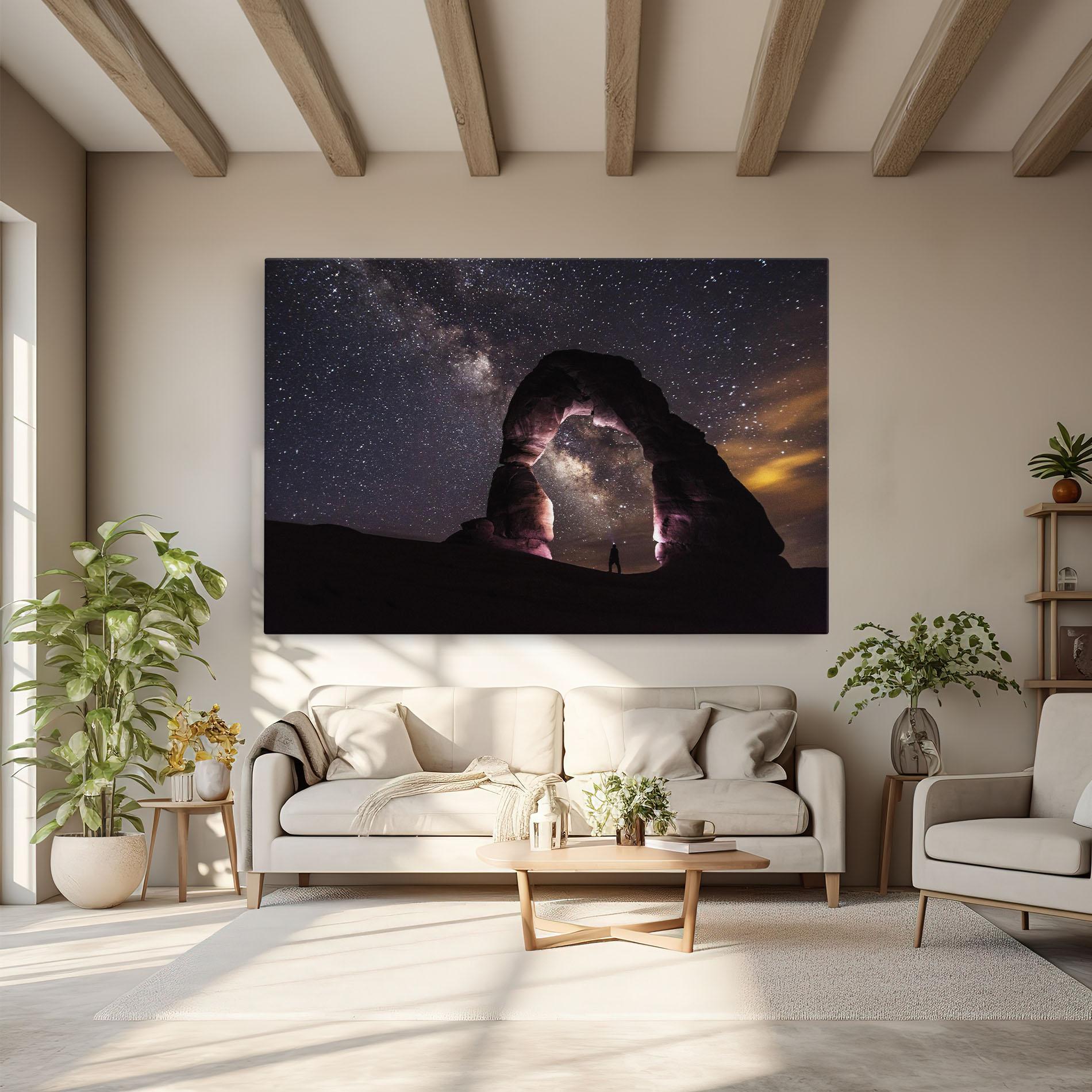 Tablou Canvas Stars Landscape mockup 6