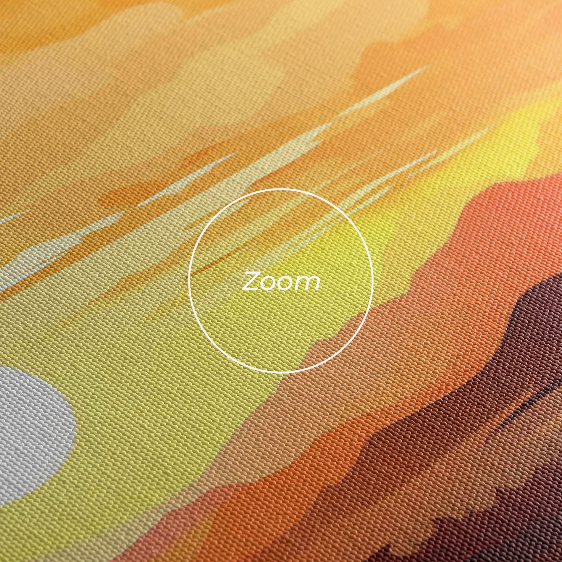 Tablou Canvas Beautiful Sunset Illustration mockup 3