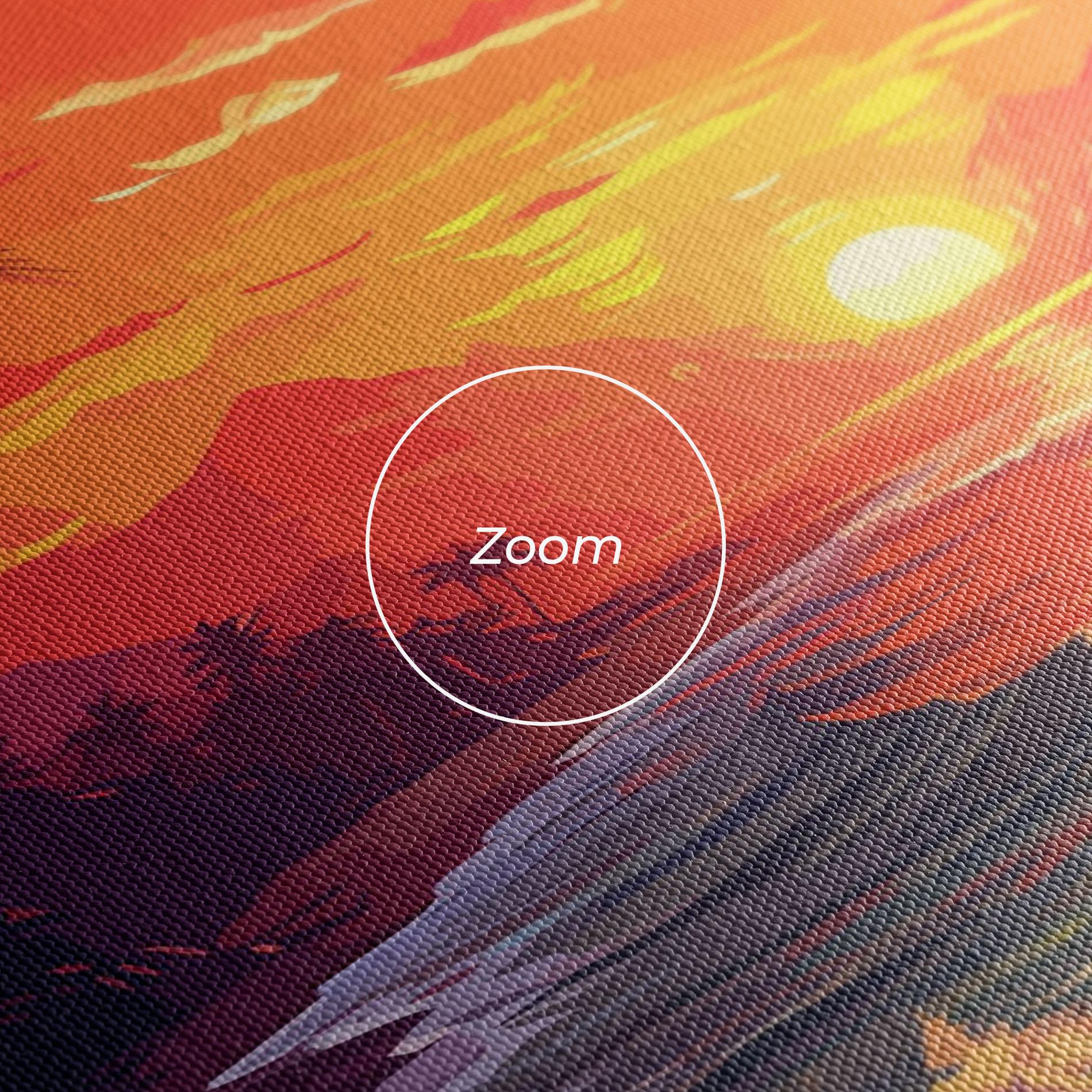 Tablou Canvas Purple Orange Sunlight mockup 3