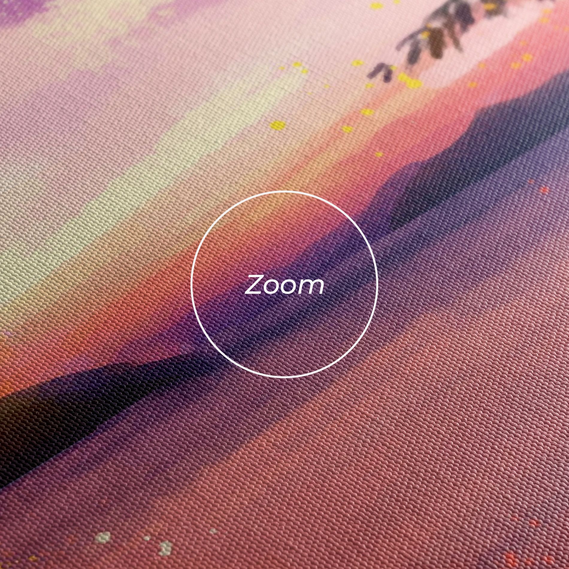 Purple Sunrise Art mockup 3