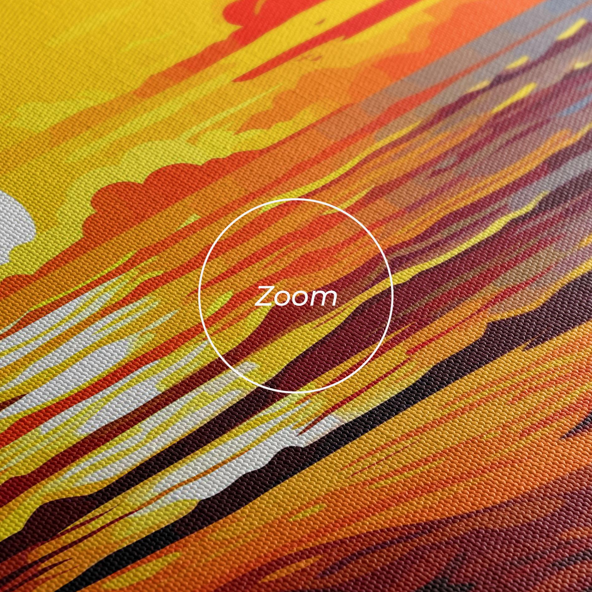 Tablou Canvas Strong Orange Sunset mockup 3