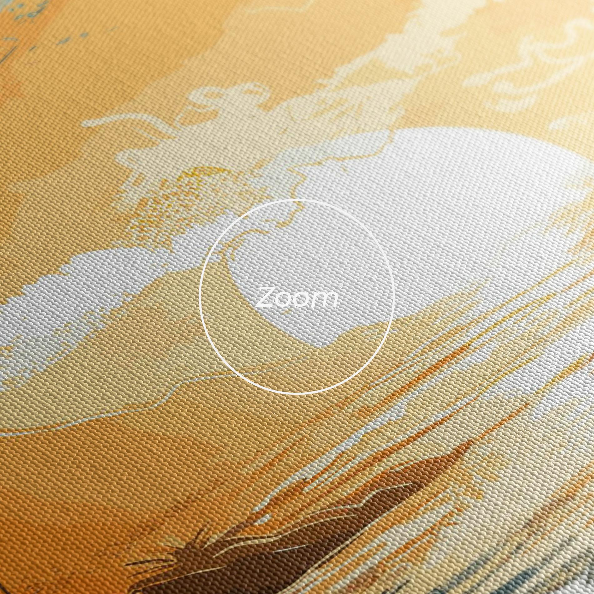 Tablou Canvas Yellow Blue Sunrise mockup 3