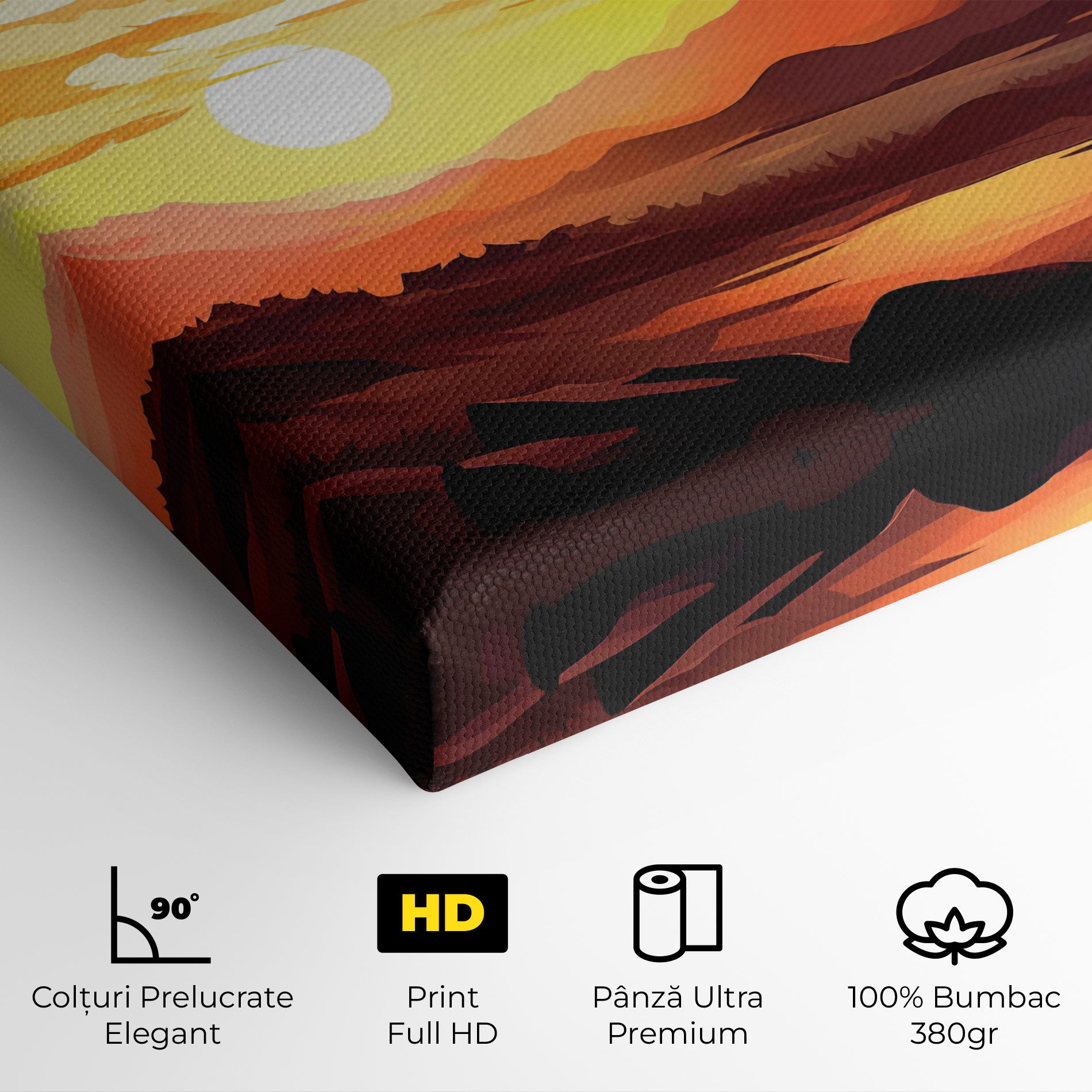 Beautiful Sunset Illustration mockup 4
