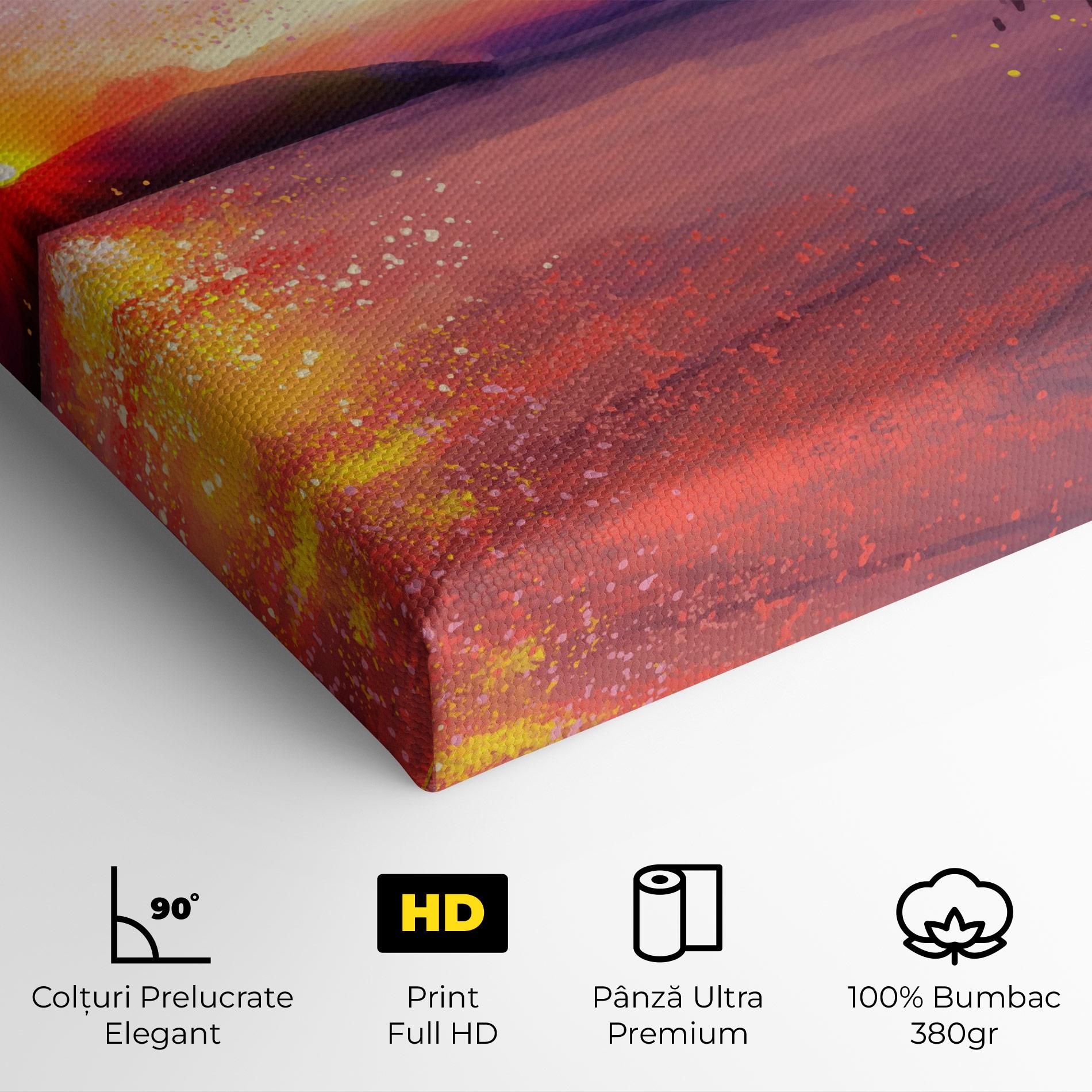 Tablou Canvas Purple Sunrise Art mockup 4