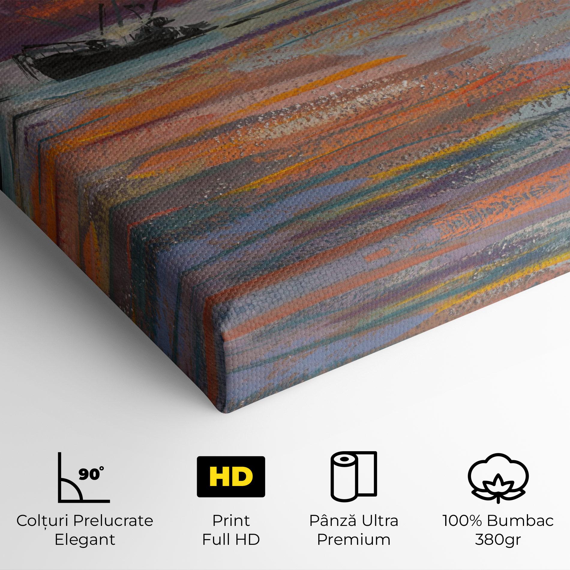 Tablou Canvas Sea Ship Painting mockup 4