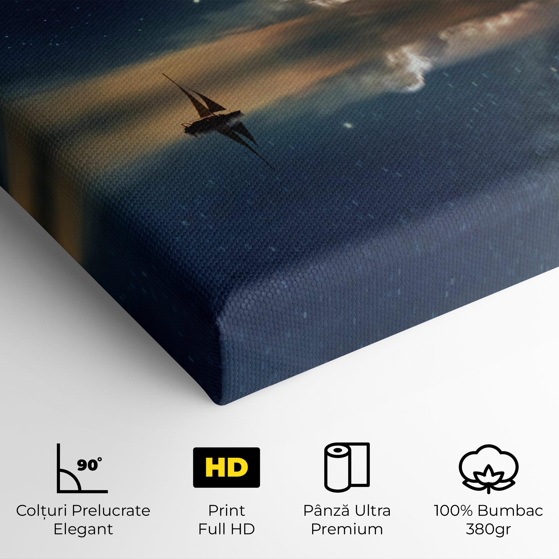 Tablou Canvas Sky Boat mockup 4