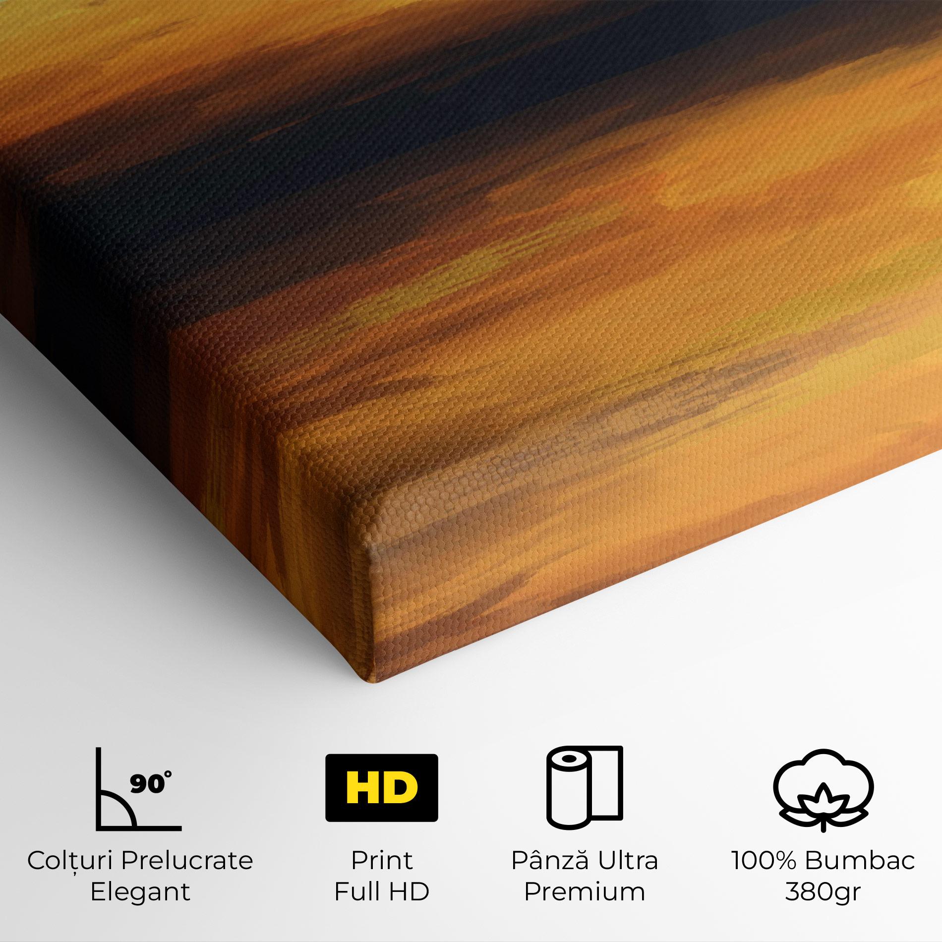 Tablou Canvas Sunset Oil Paint mockup 4