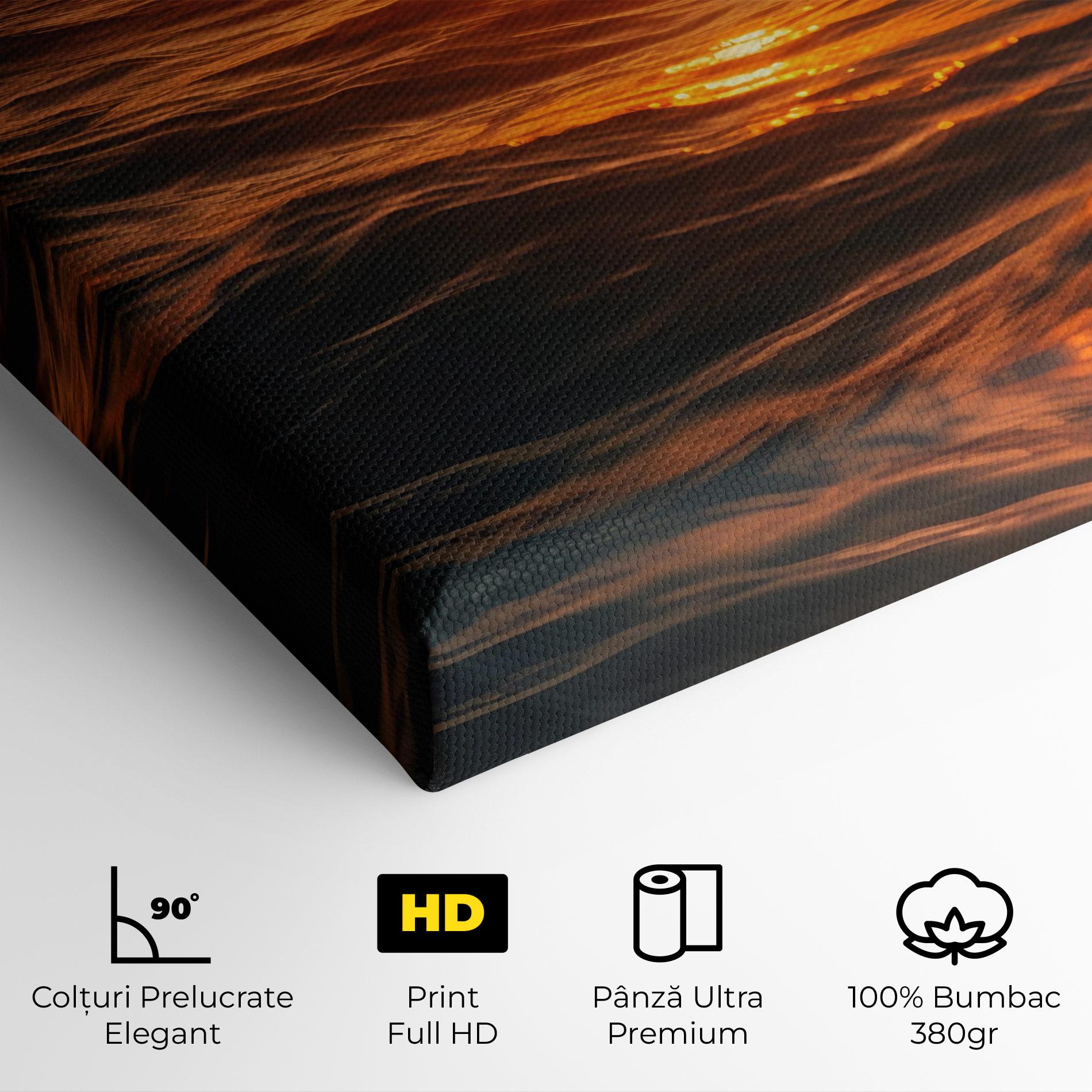 Tablou Canvas Waves During Sunset mockup 4