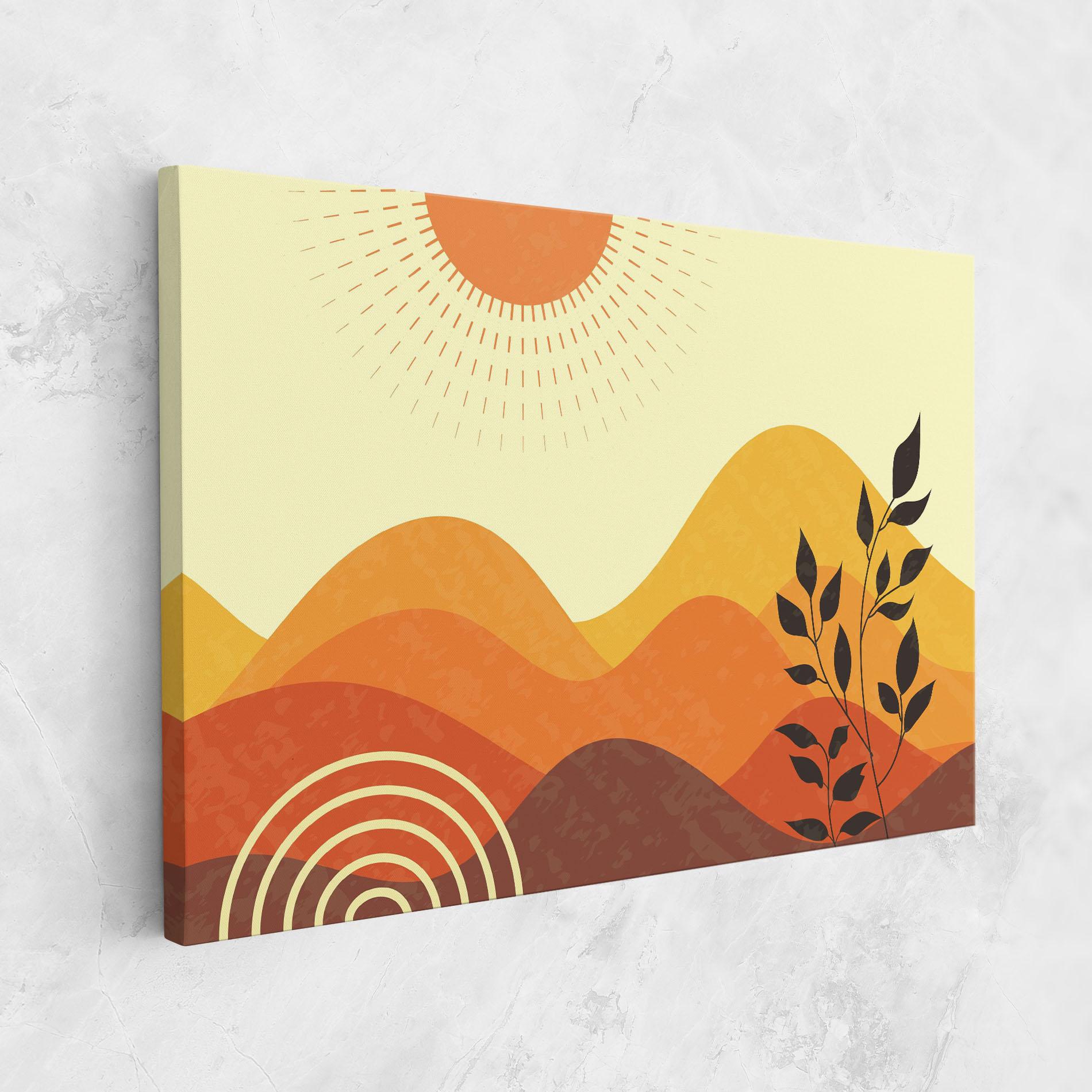 Tablou Canvas Minimalist Sunset Art mockup 1