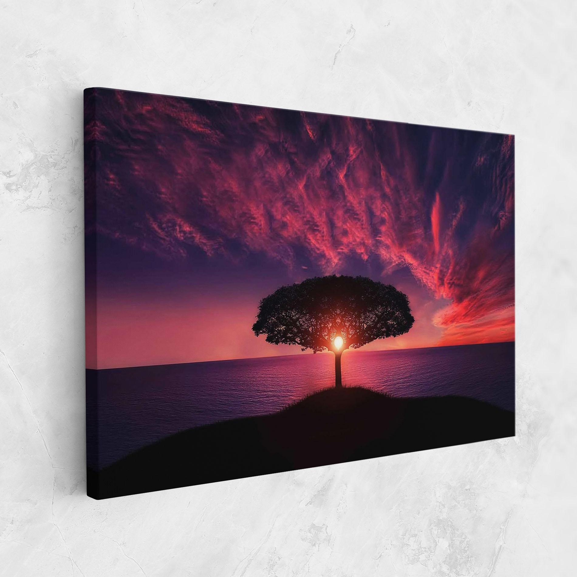 Tablou Canvas Sun Tree mockup 1
