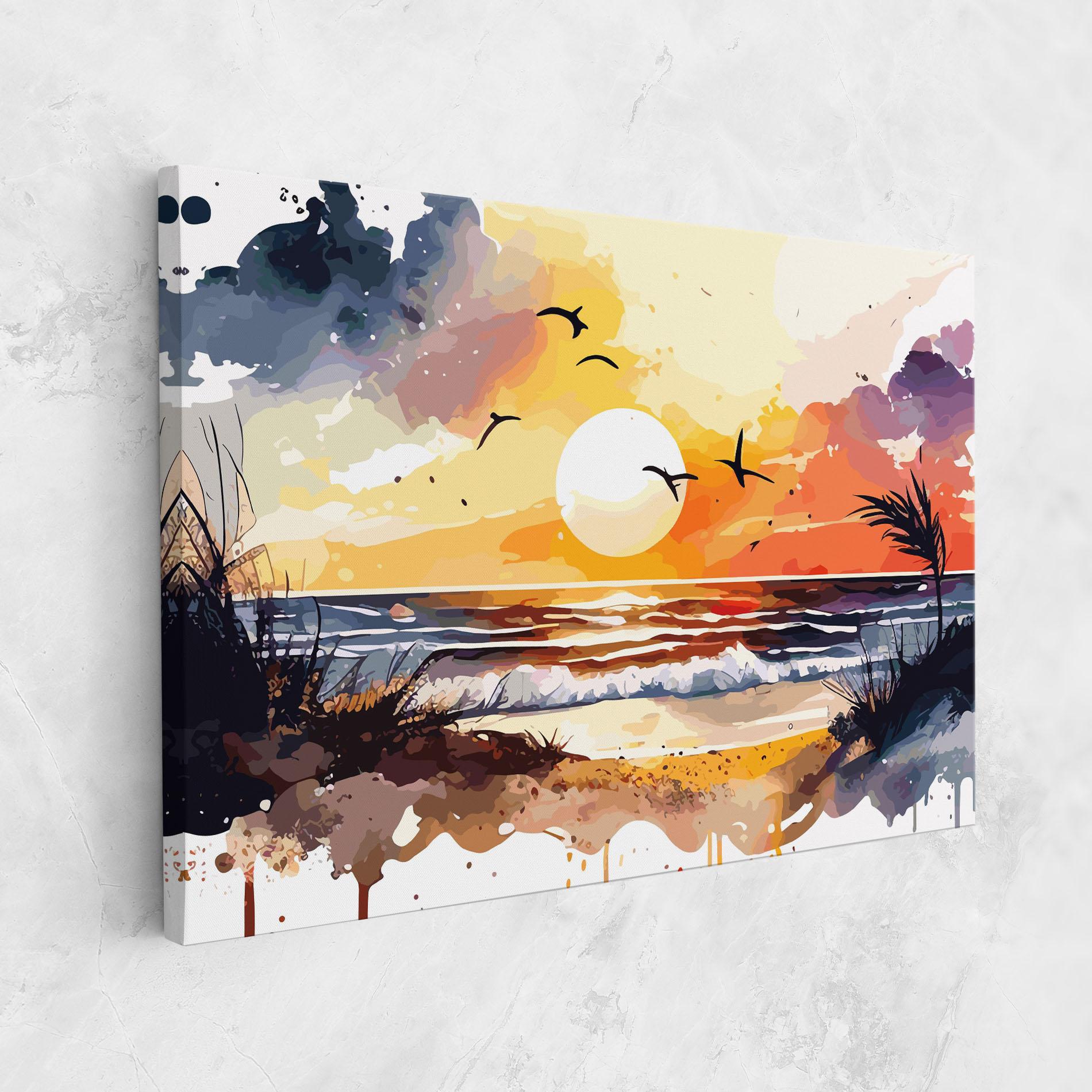 Tablou Canvas Sunset Art View mockup 1