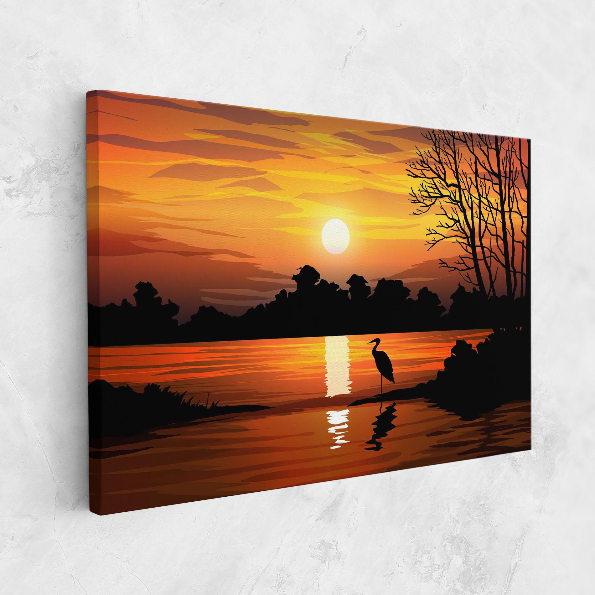 Tablou Canvas Sunset Land mockup 1
