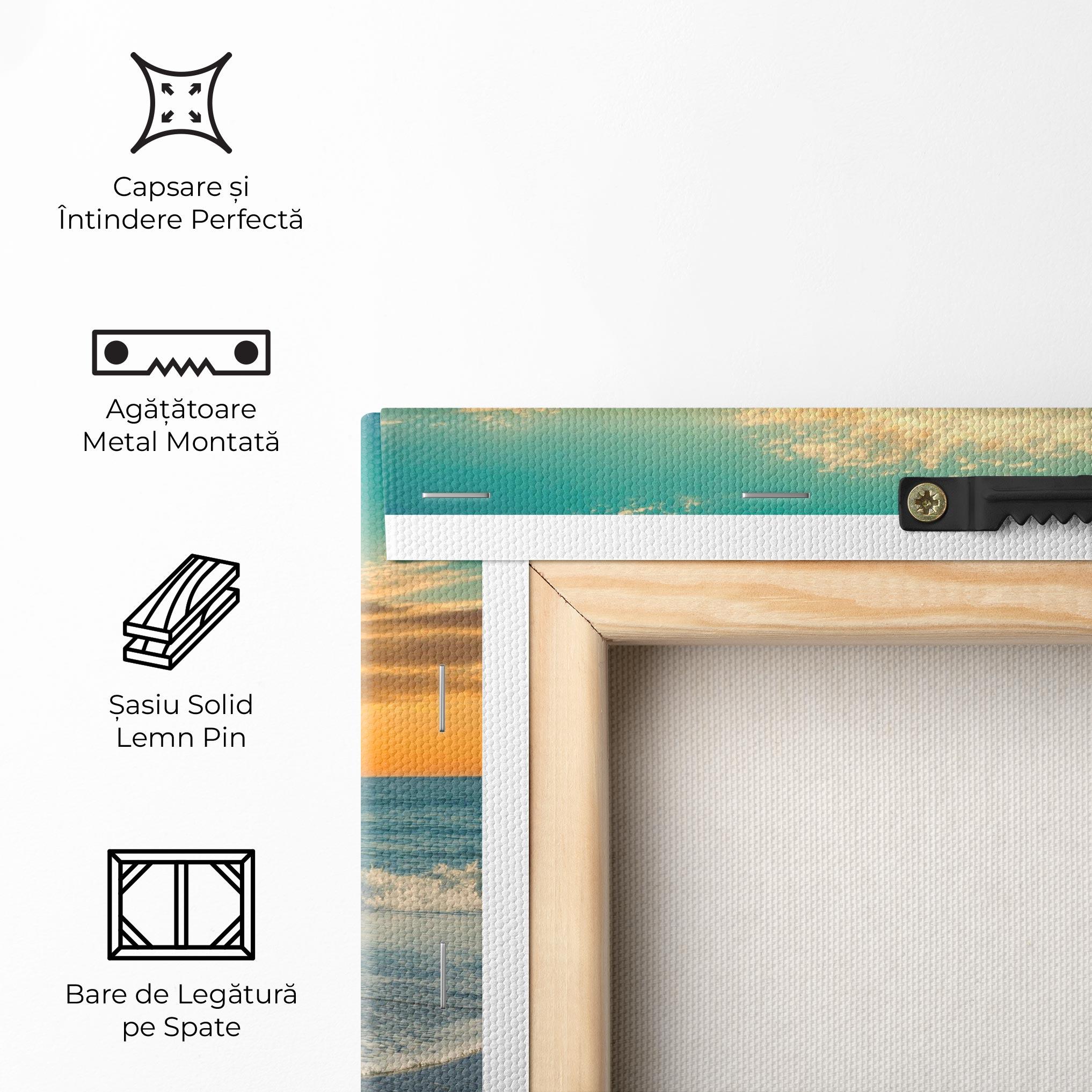 Tablou Canvas Beach Dramatic Sunset mockup 5