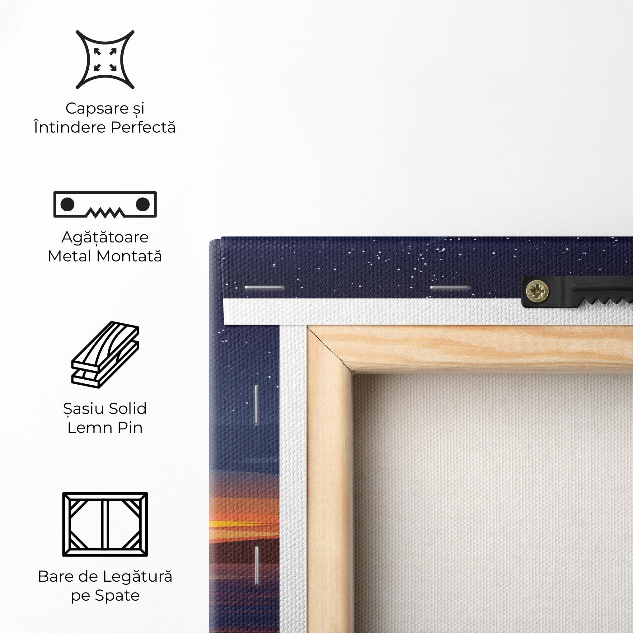 Tablou Canvas Ocean Moon Sunset mockup 5