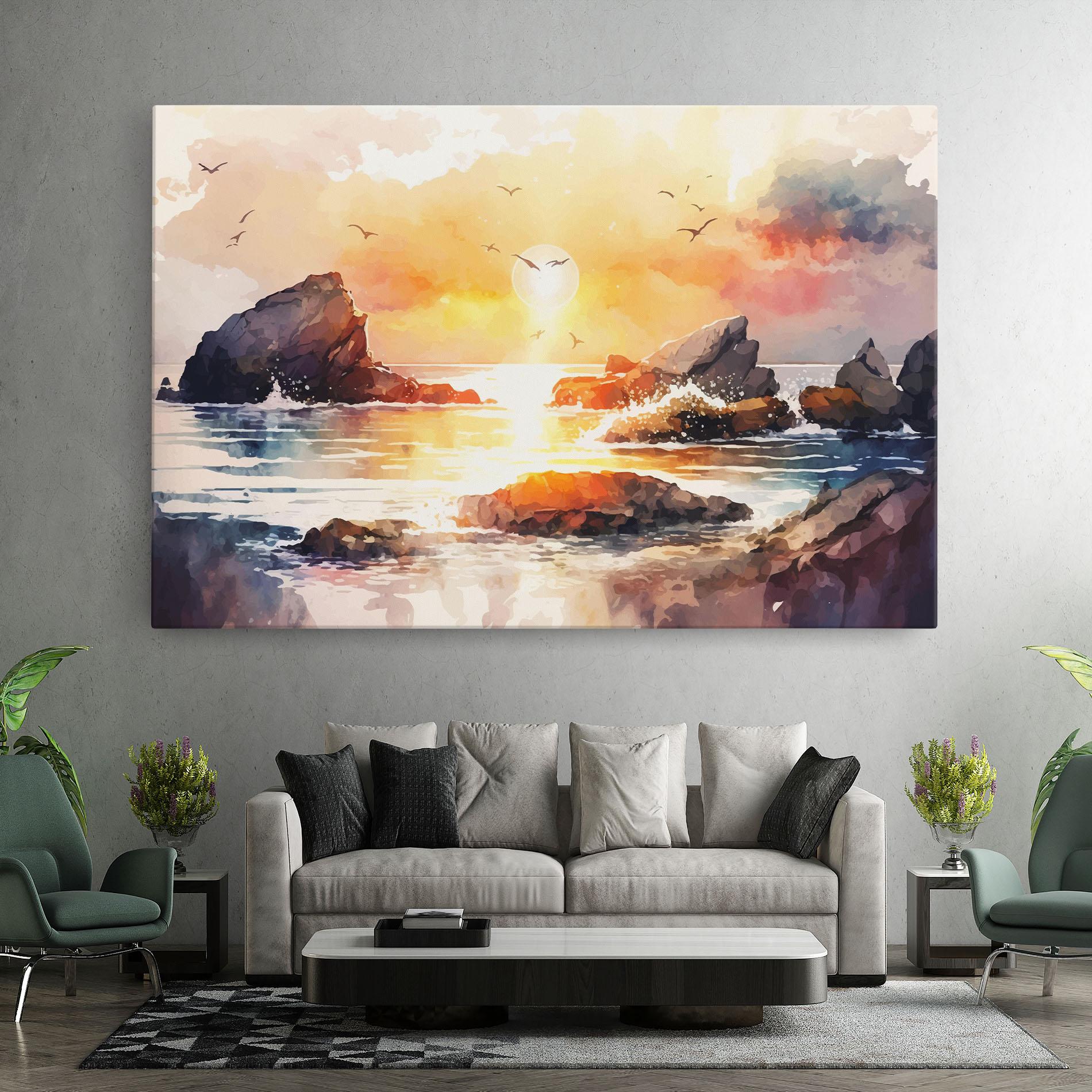 Tablou Canvas Pretty Pastel Sunset mockup 7