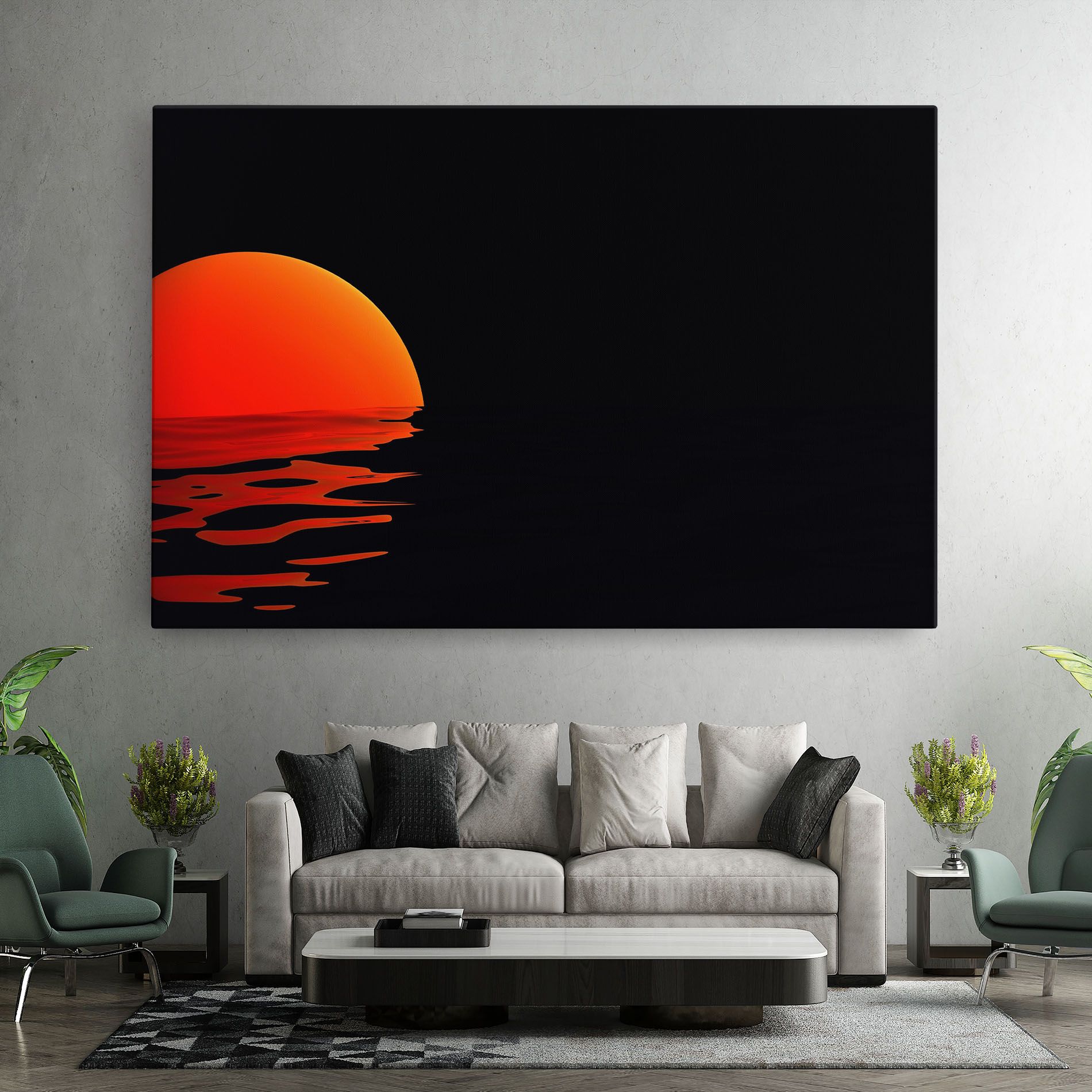 Red Evening Sunset mockup 7