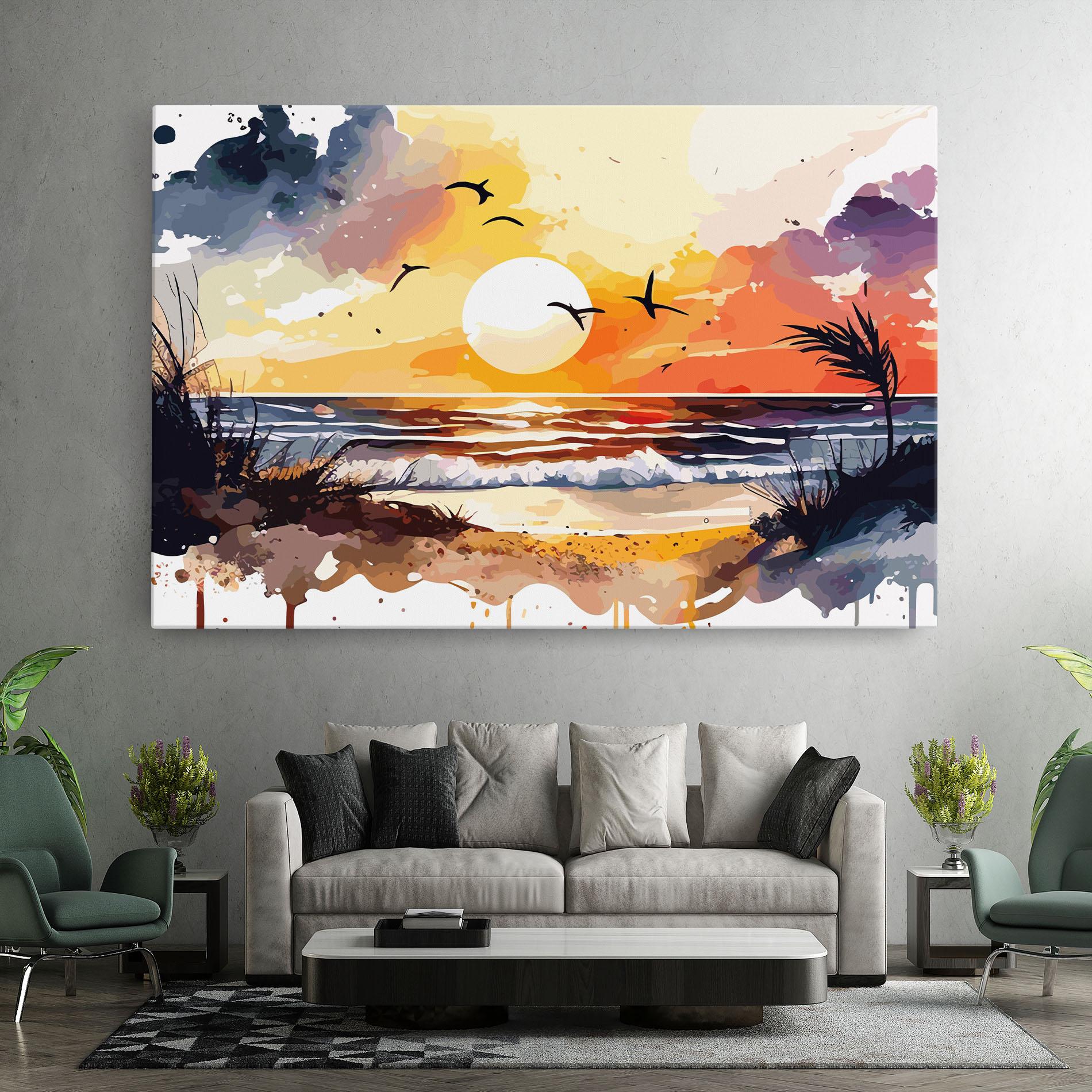Tablou Canvas Sunset Art View mockup 7