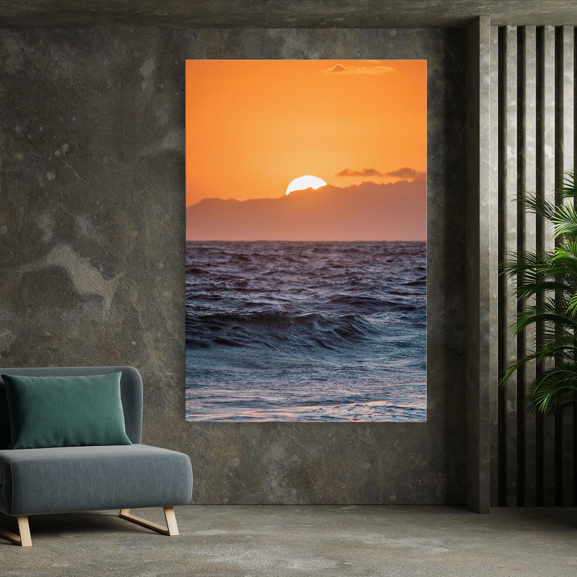 Tablou Canvas Morning Waves mockup 7