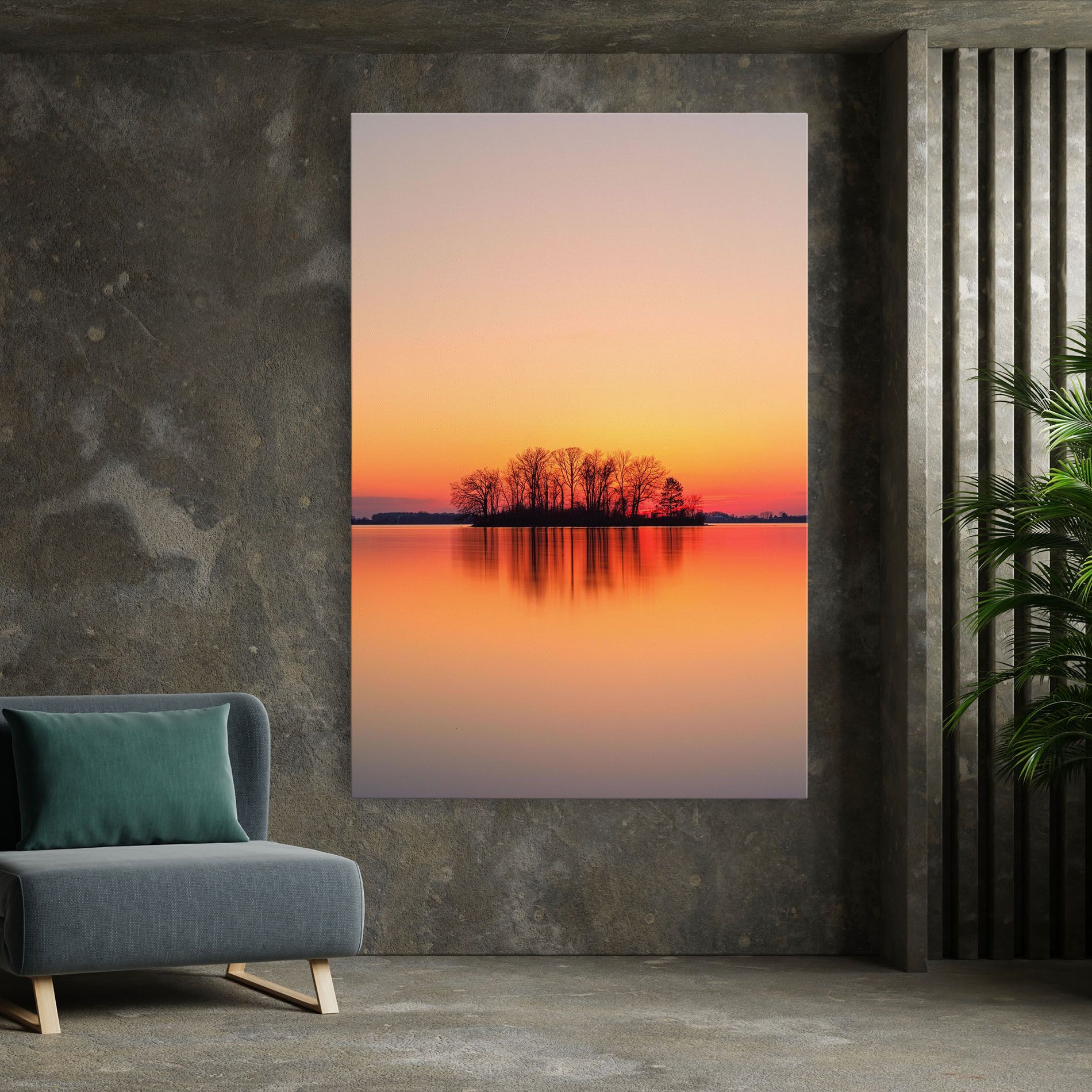 Tree Sunset Lake mockup 7