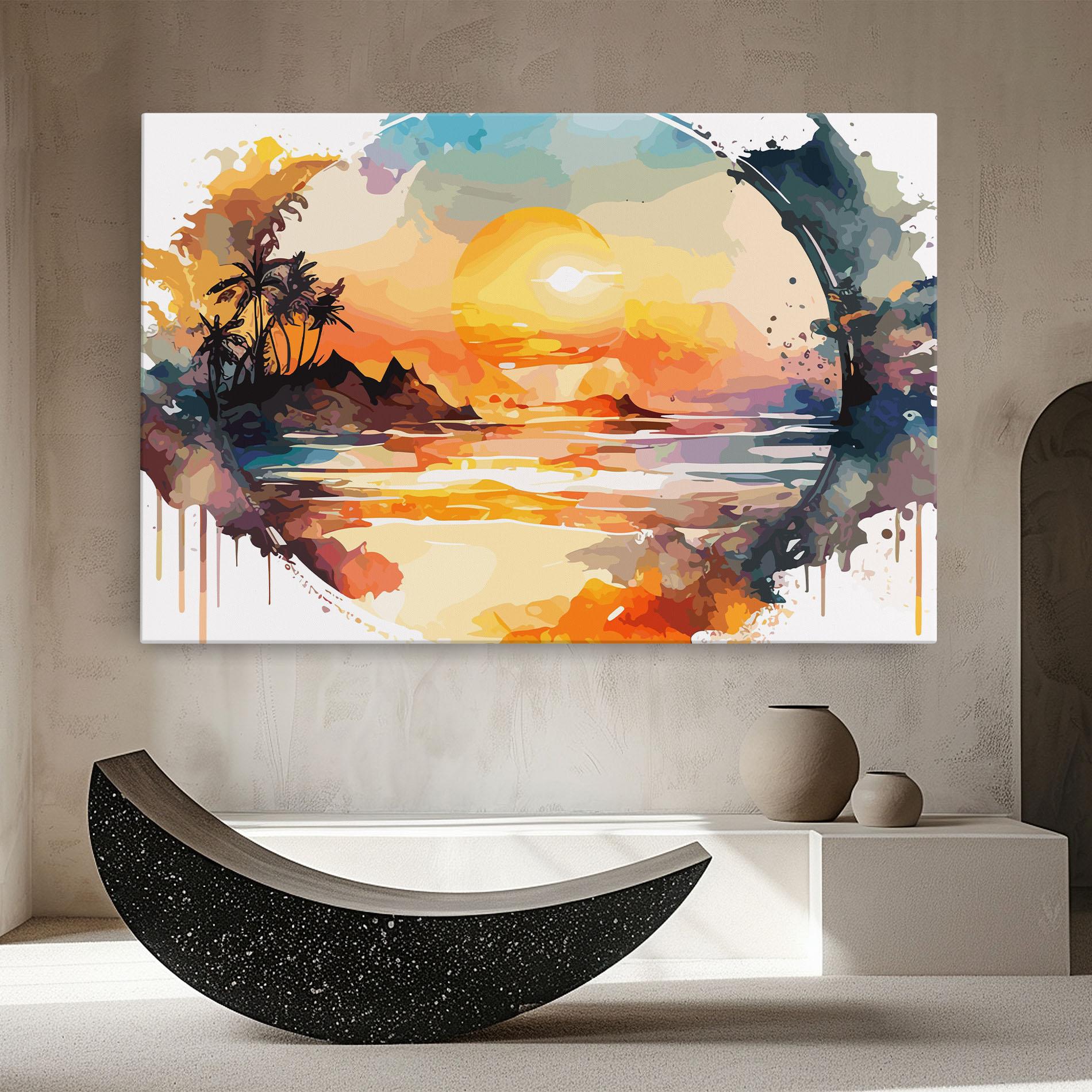 Tablou Canvas Sunrise Art mockup 8