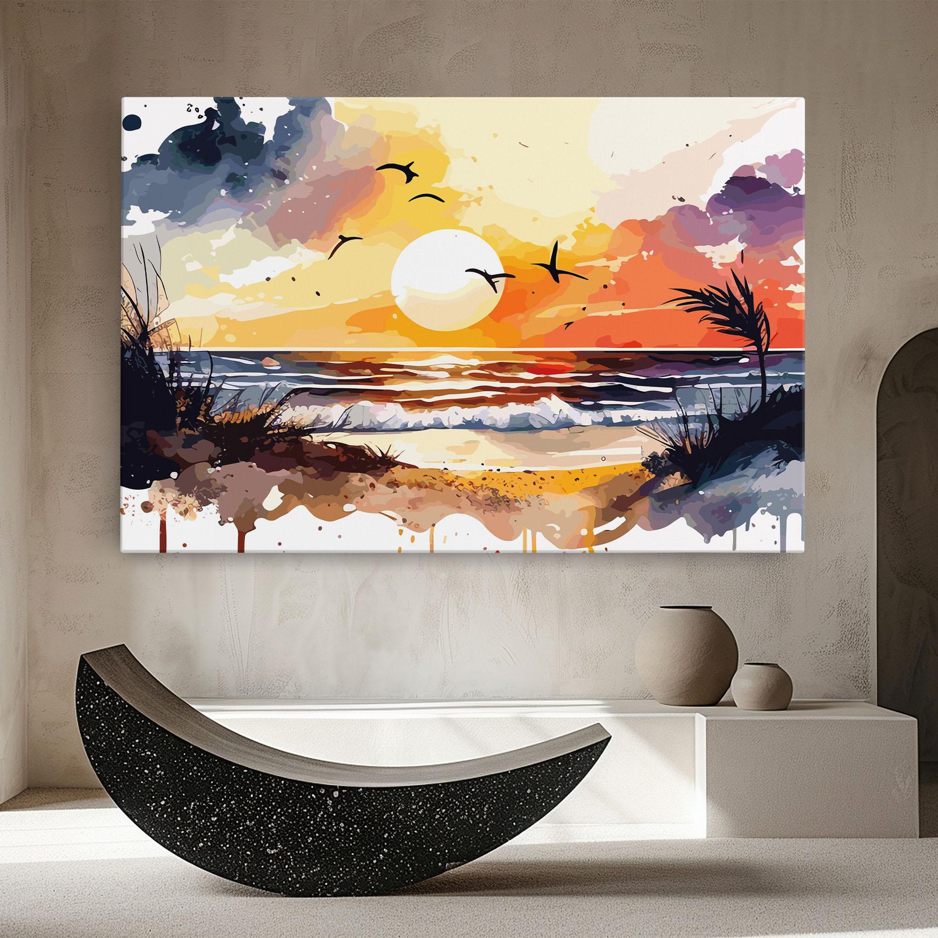 Tablou Canvas Sunset Art View mockup 8