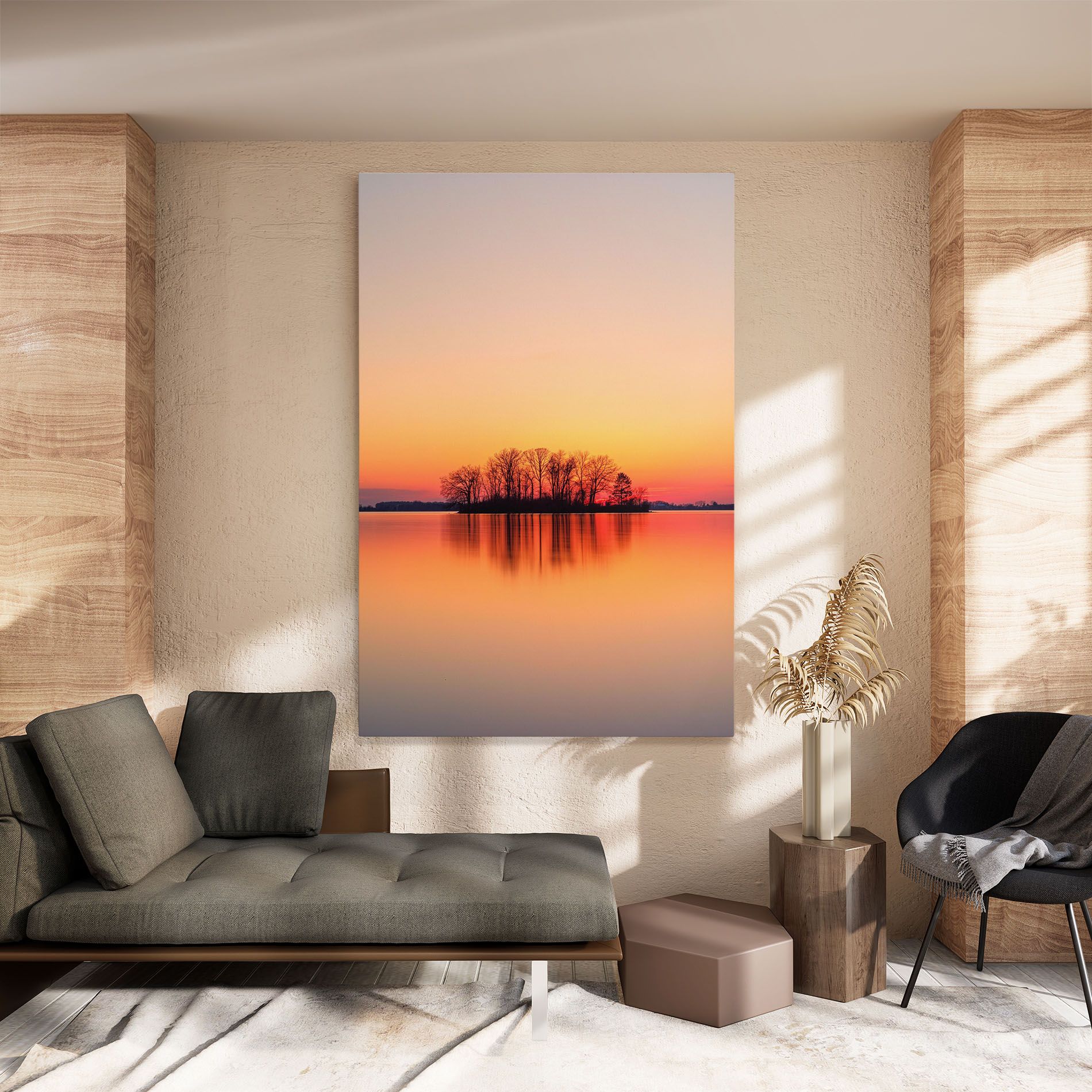 Tree Sunset Lake mockup 8