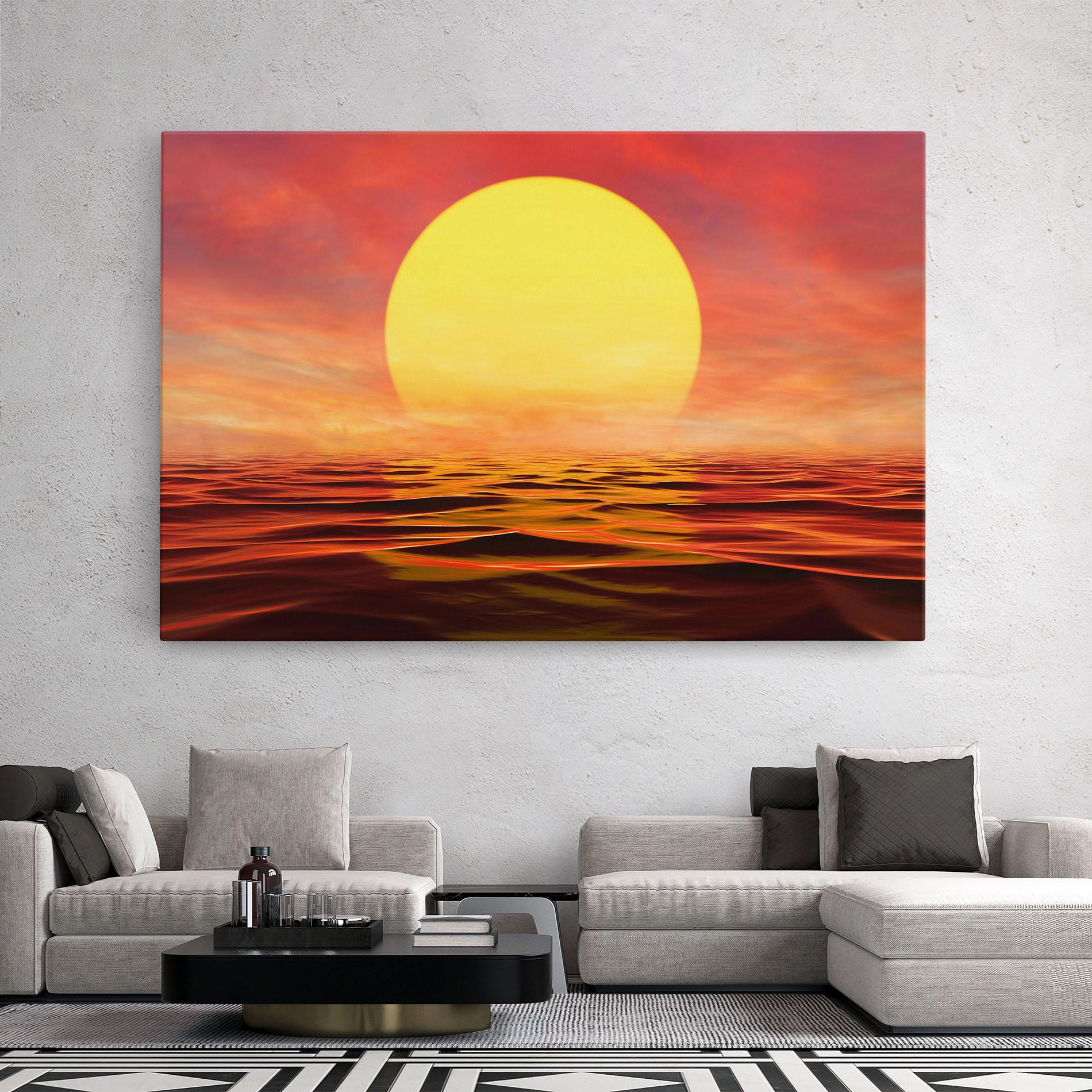 Tablou Canvas Clouds Reflection Sky mockup 2