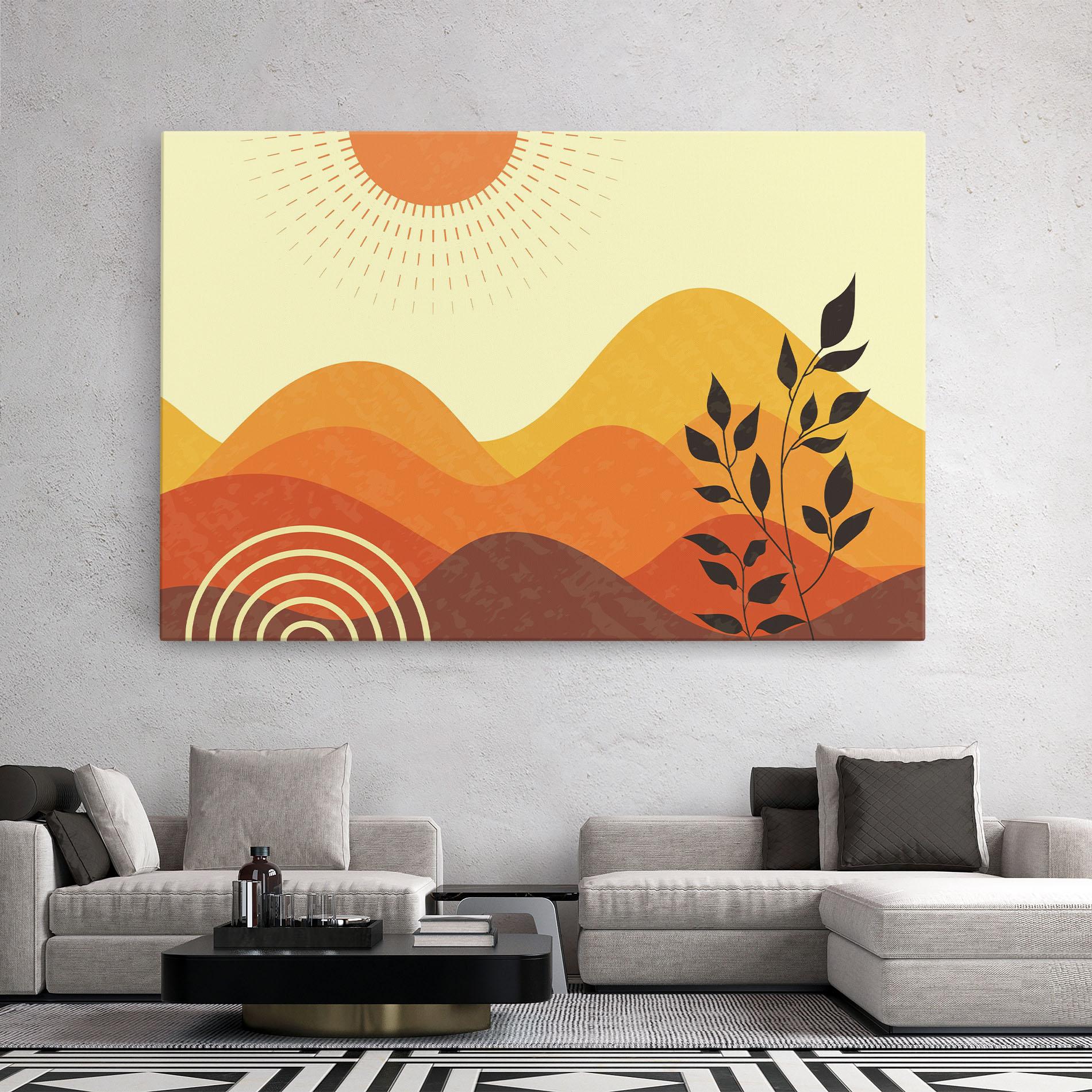 Tablou Canvas Minimalist Sunset Art mockup 2