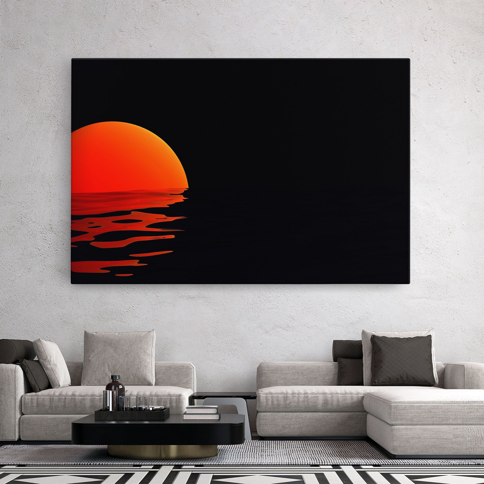 Red Evening Sunset mockup 2