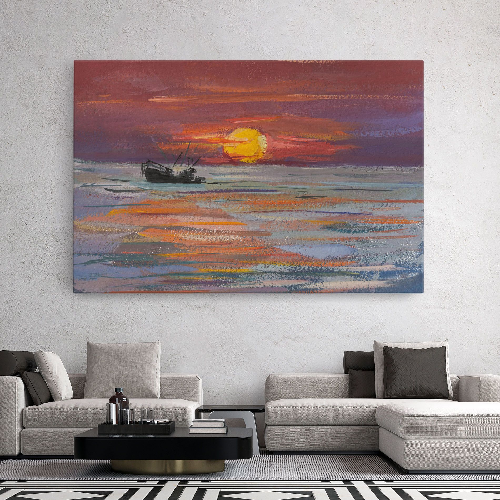 Sea Ship Painting mockup 2