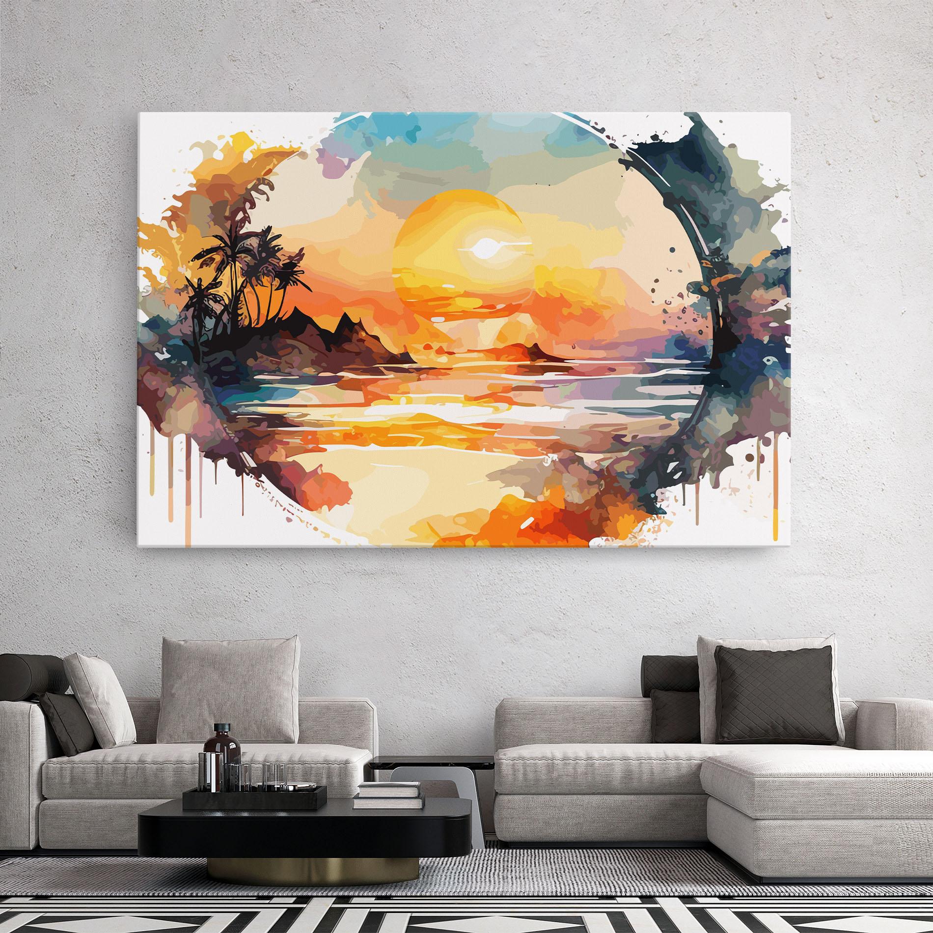 Tablou Canvas Sunrise Art mockup 2