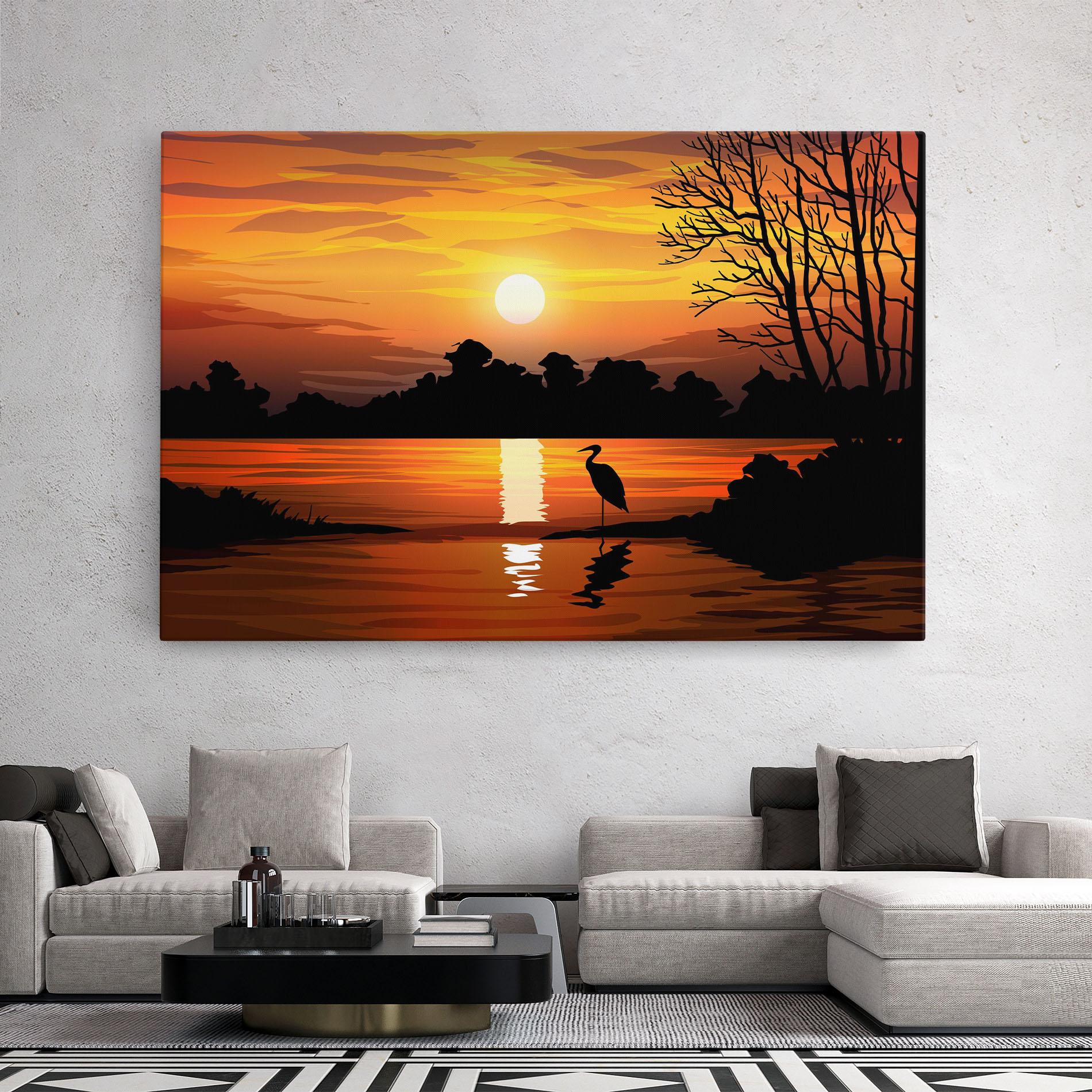 Tablou Canvas Sunset Land mockup 2