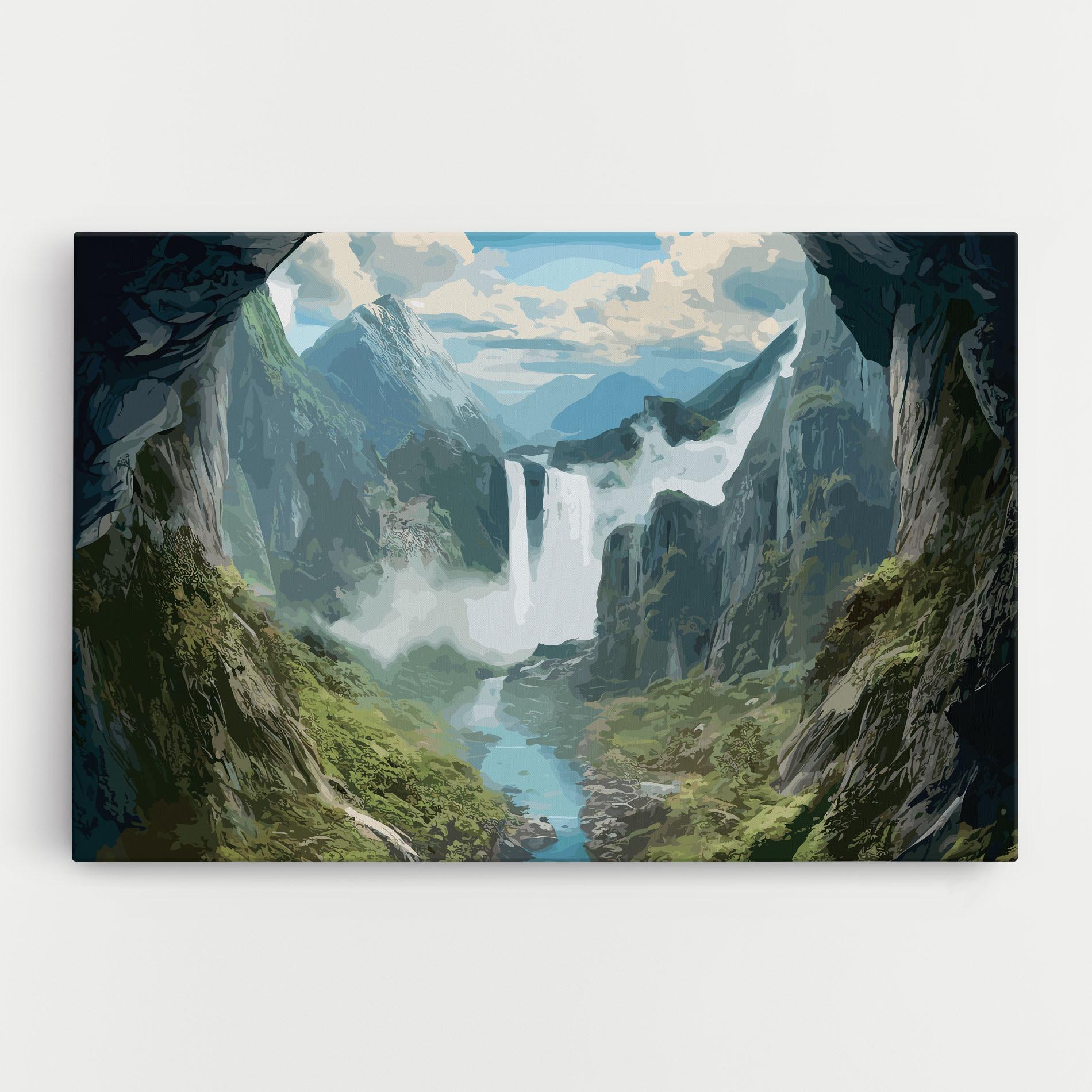 Tablou Canvas Amazing Waterfall mockup 0